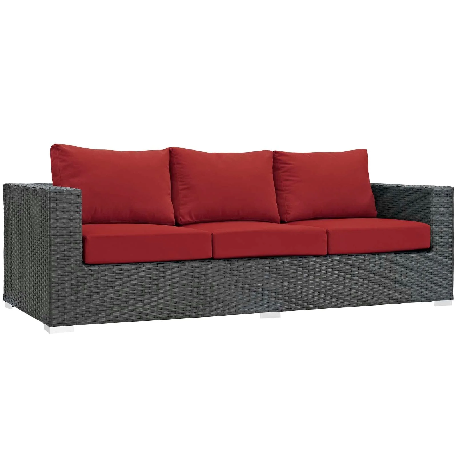 3-Piece Outdoor Sunbrella Fabric Patio Sectional Set - Image 24