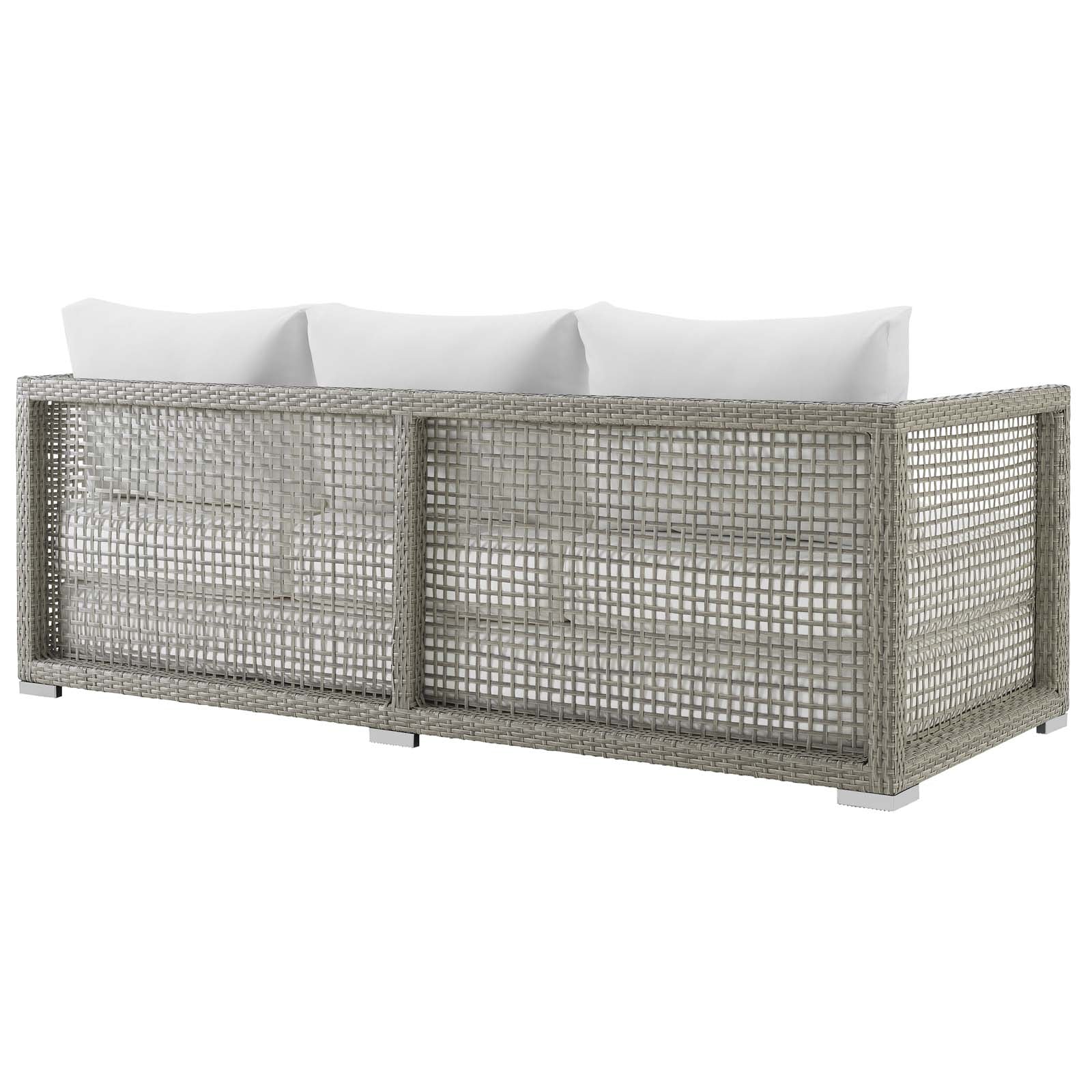 3-Piece Wicker Rattan Outdoor Patio Furniture Set for Deck and Garden Spaces - Image 8