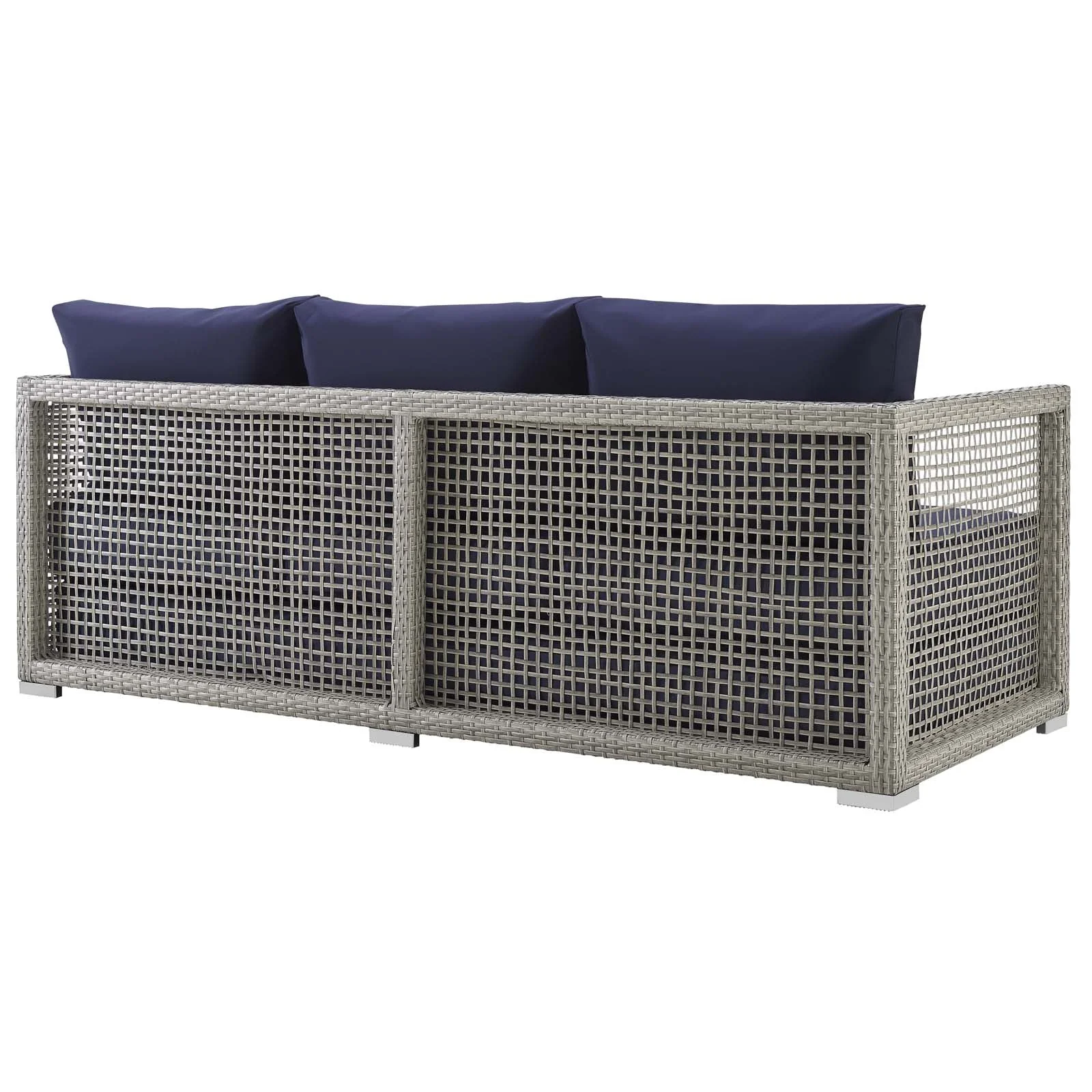 3-Piece Wicker Rattan Outdoor Patio Set for Garden, Balcony and Poolside Seating Ensemble - Image 16