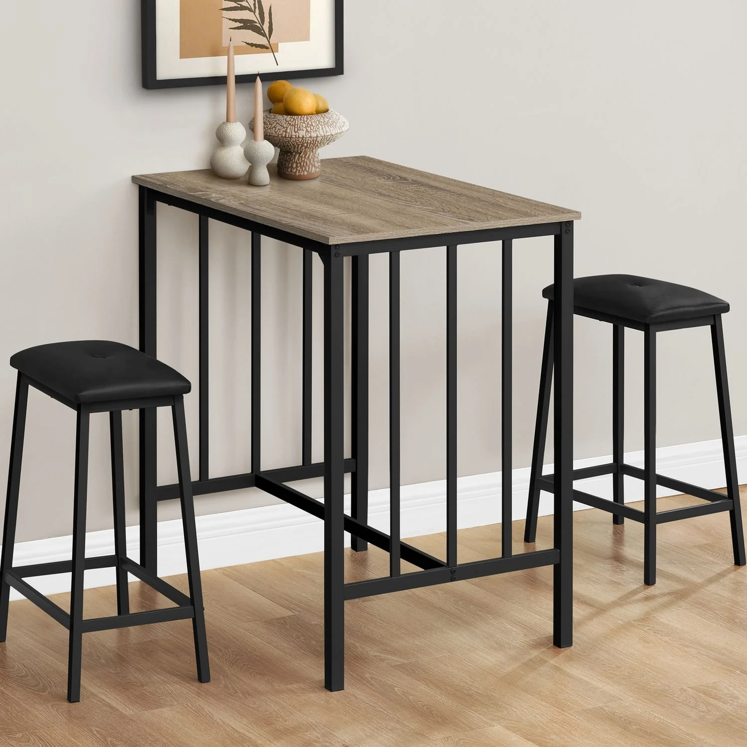 3 Pieces Dining Set, Counter Height, Rectangular, Small, Contemporary & Modern - Image 14