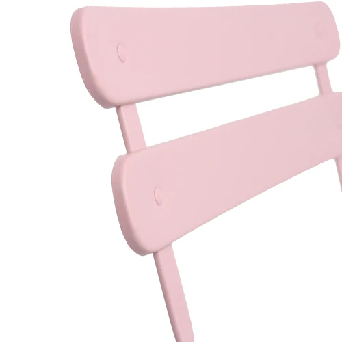 3 Pieces Patio Bistro Balcony Metal Chair Table Set - Image 4
