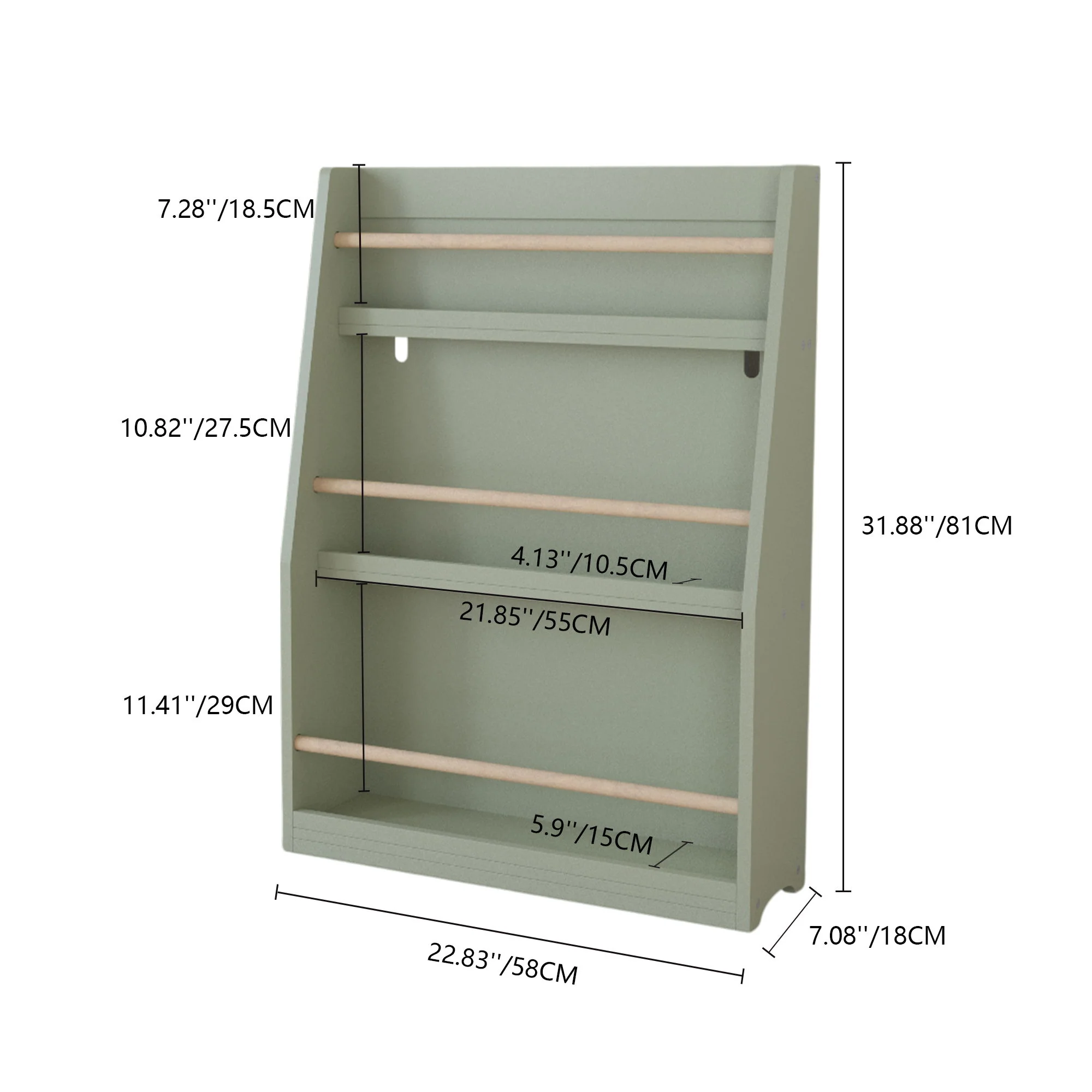 3 Tier Book Shelf, Compact Storage For Bedrooms - Image 24