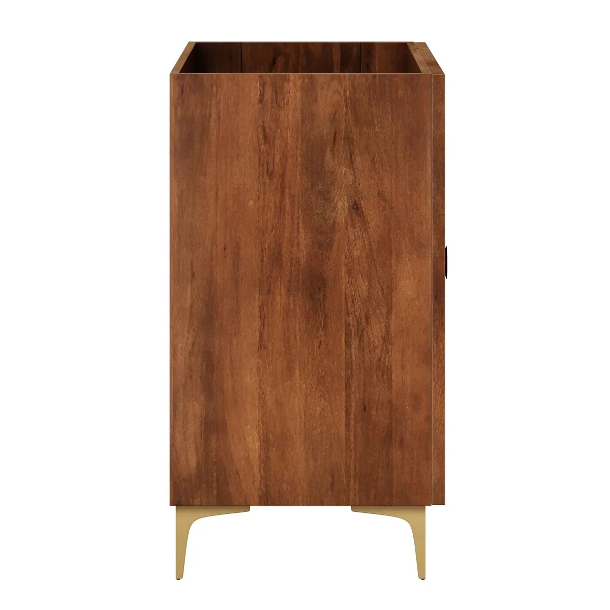 30" Fluted Wood Bathroom Vanity Cabinet – Walnut (No Sink) - Image 6