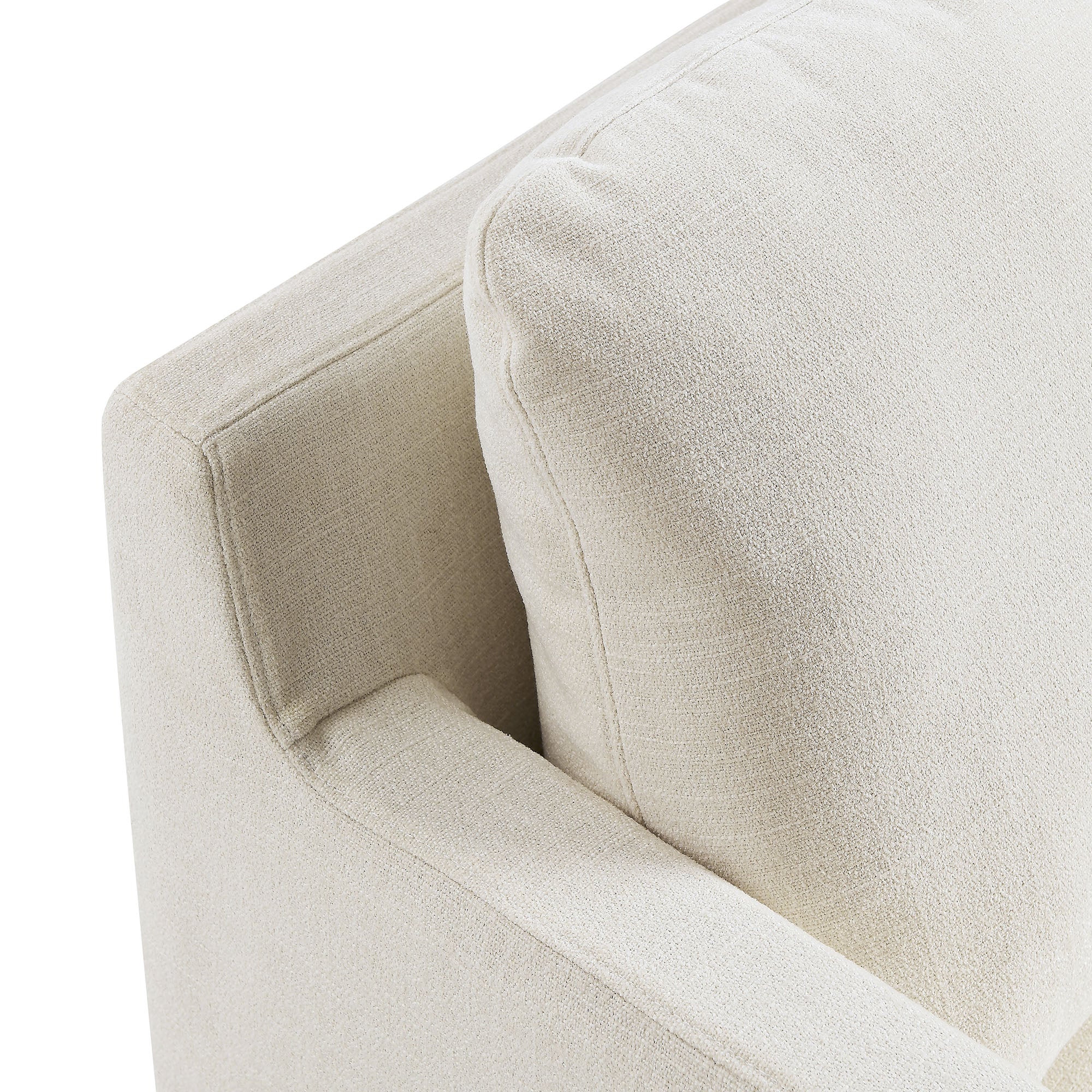 30 Inch Modern Fabric Slipcovered Swivel Armchair - Image 6