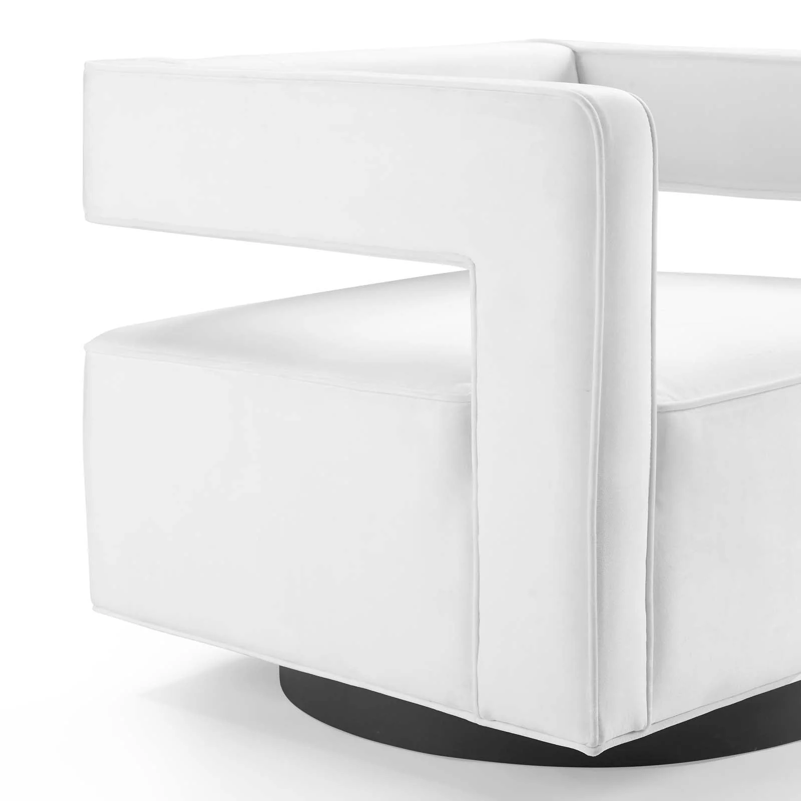 30 Inch Performance Velvet Swivel Armchair - Image 12