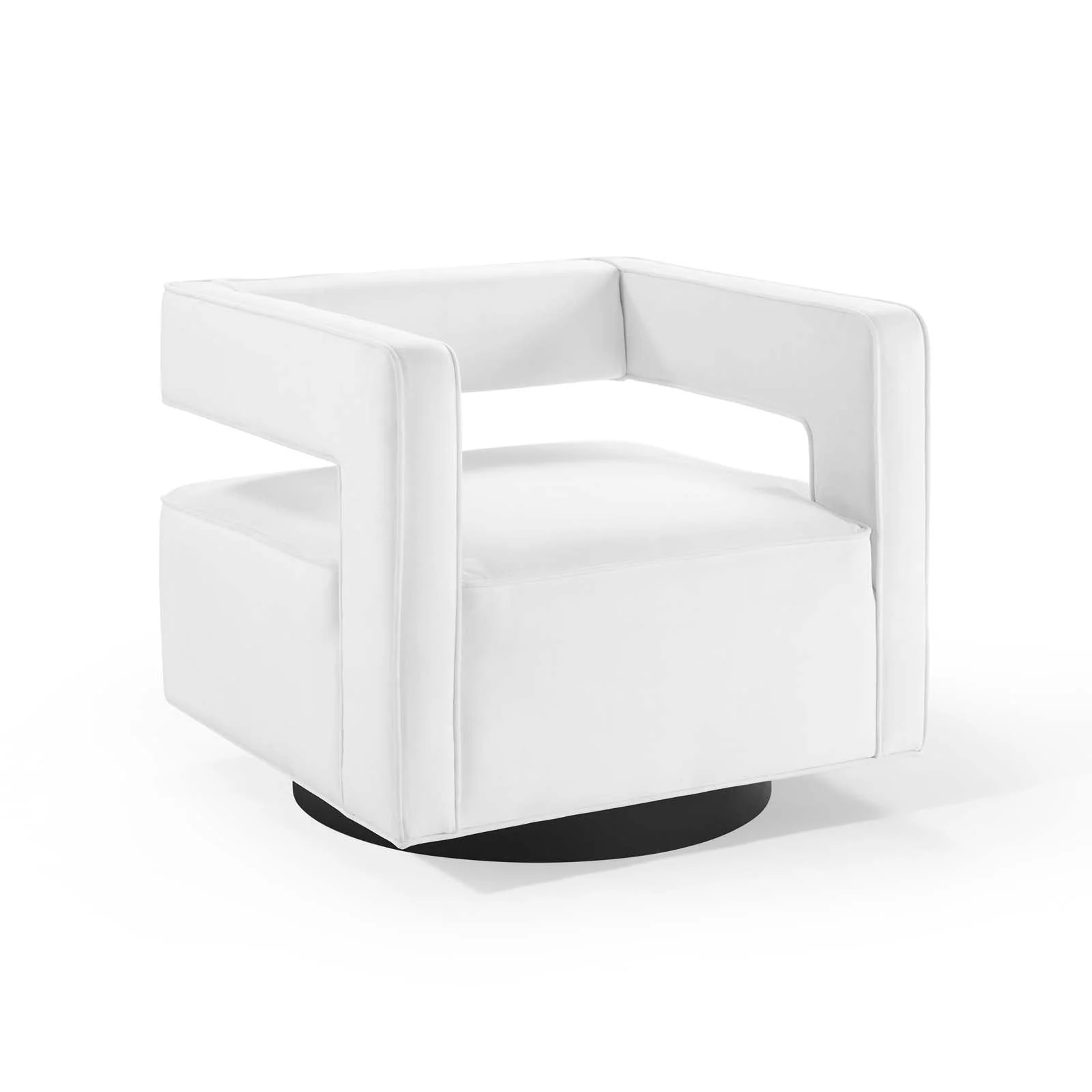 30 Inch Performance Velvet Swivel Armchair - Image 7