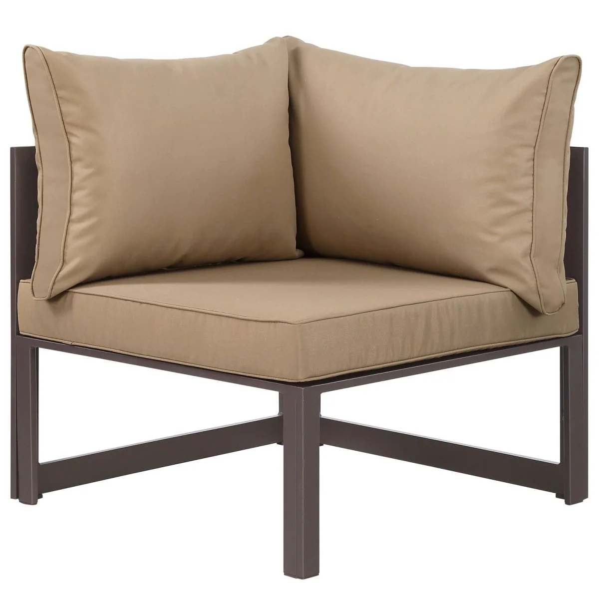 30" Modern Aluminum Outdoor Corner Chair for Patio, Deck and Garden Seating - Image 4
