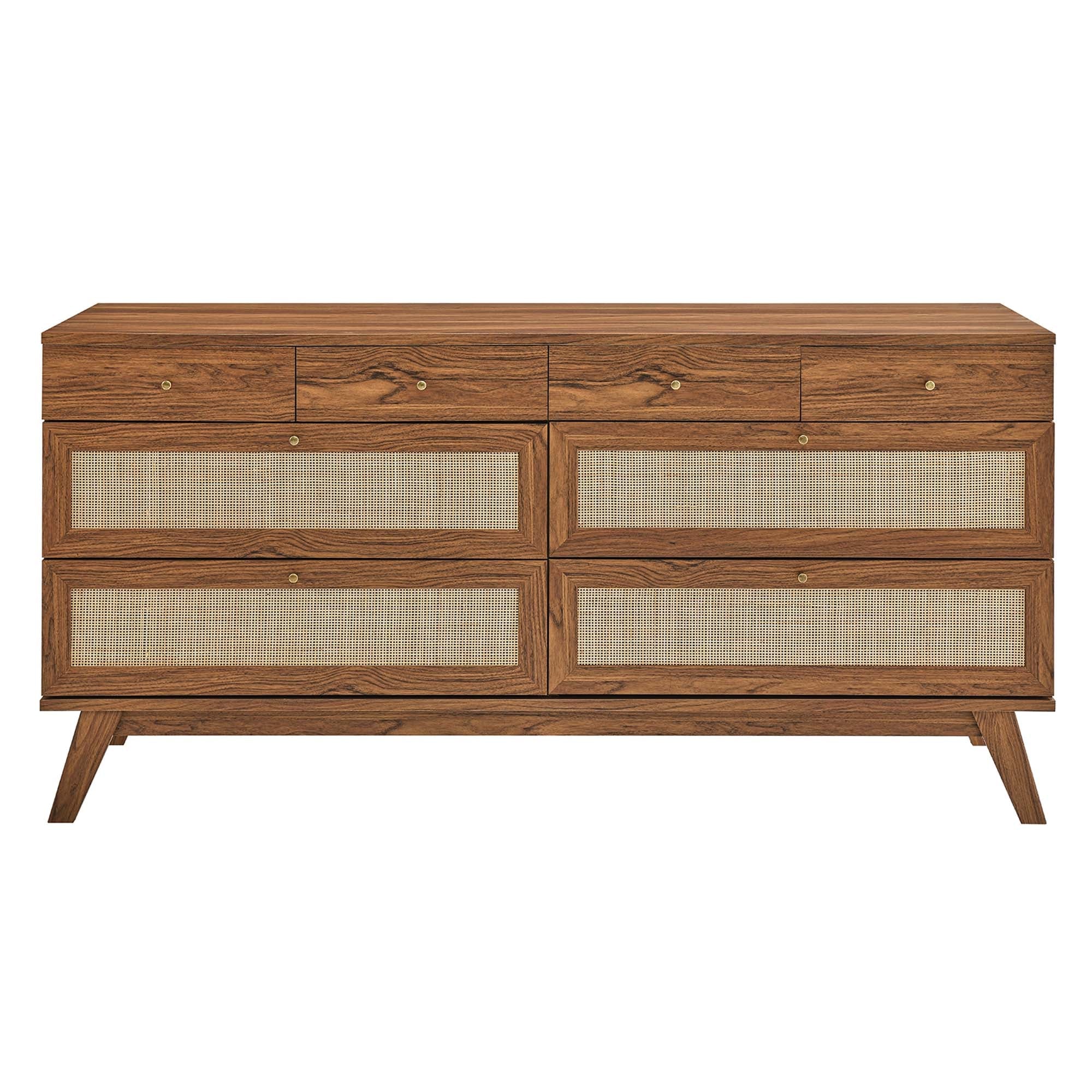 30" Natural Rattan 8-Drawer Bedroom Dresser - Image 13