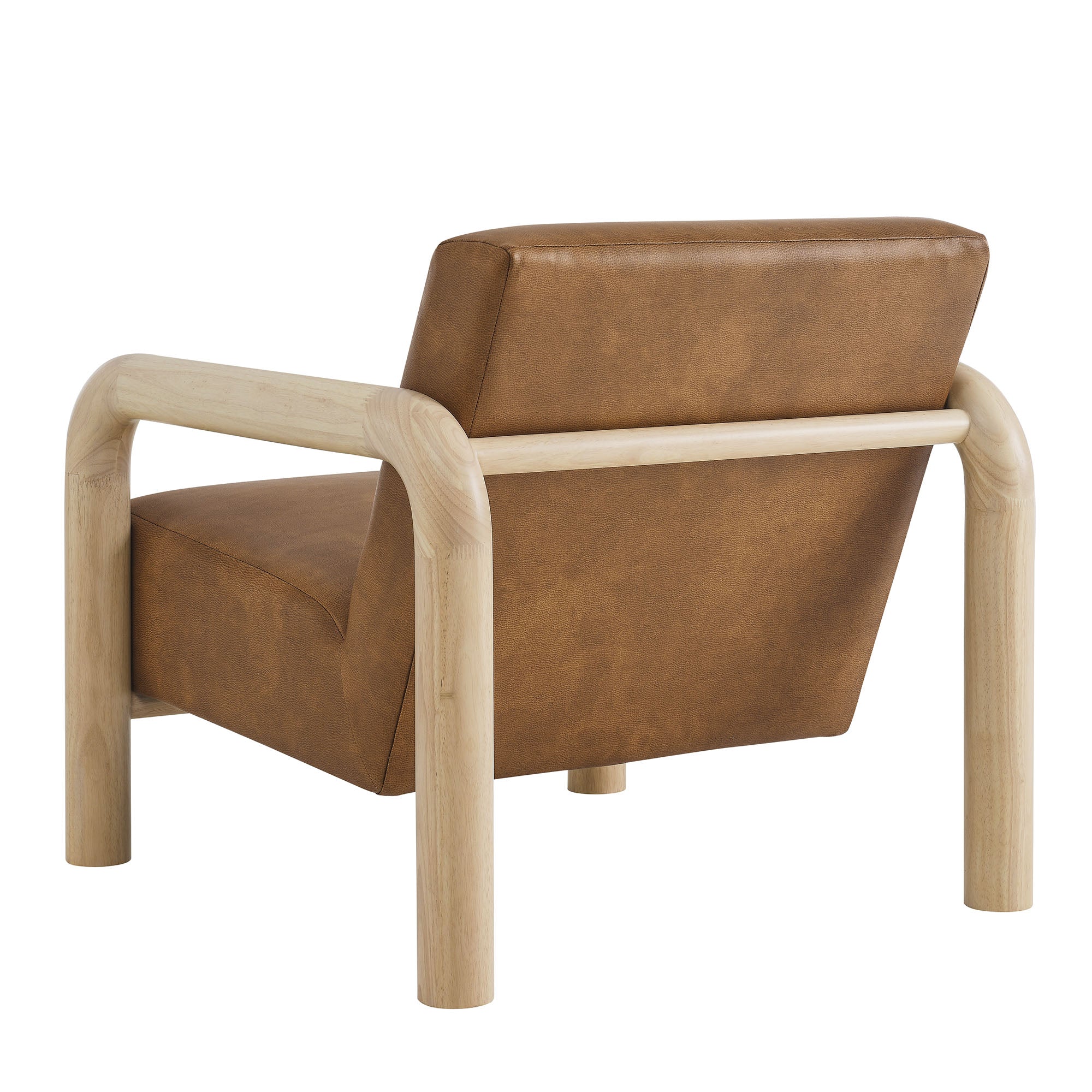 31 Inch Vegan Leather Accent Chair - Image 5