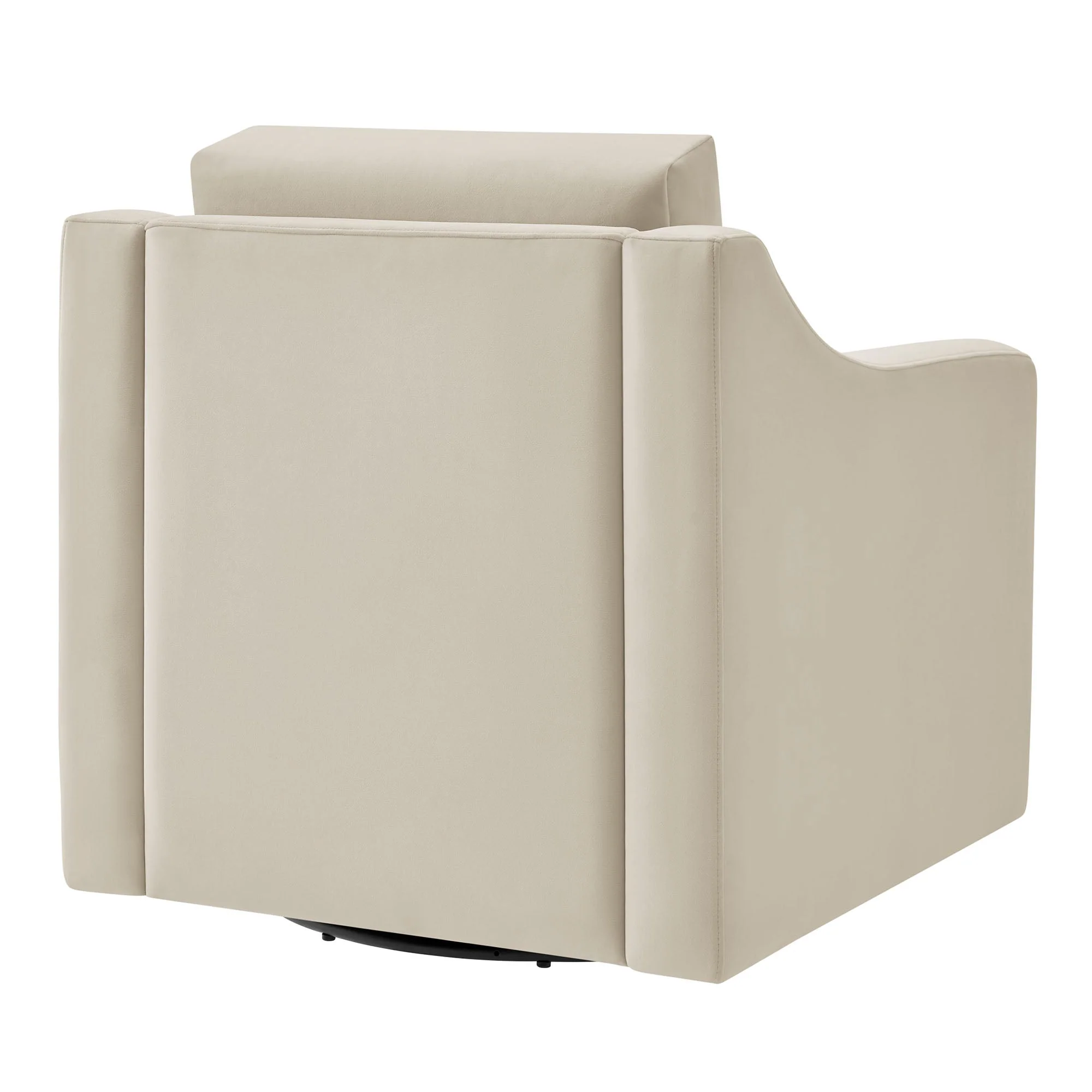 32 Inch Performance Velvet Swivel Armchair - Image 12