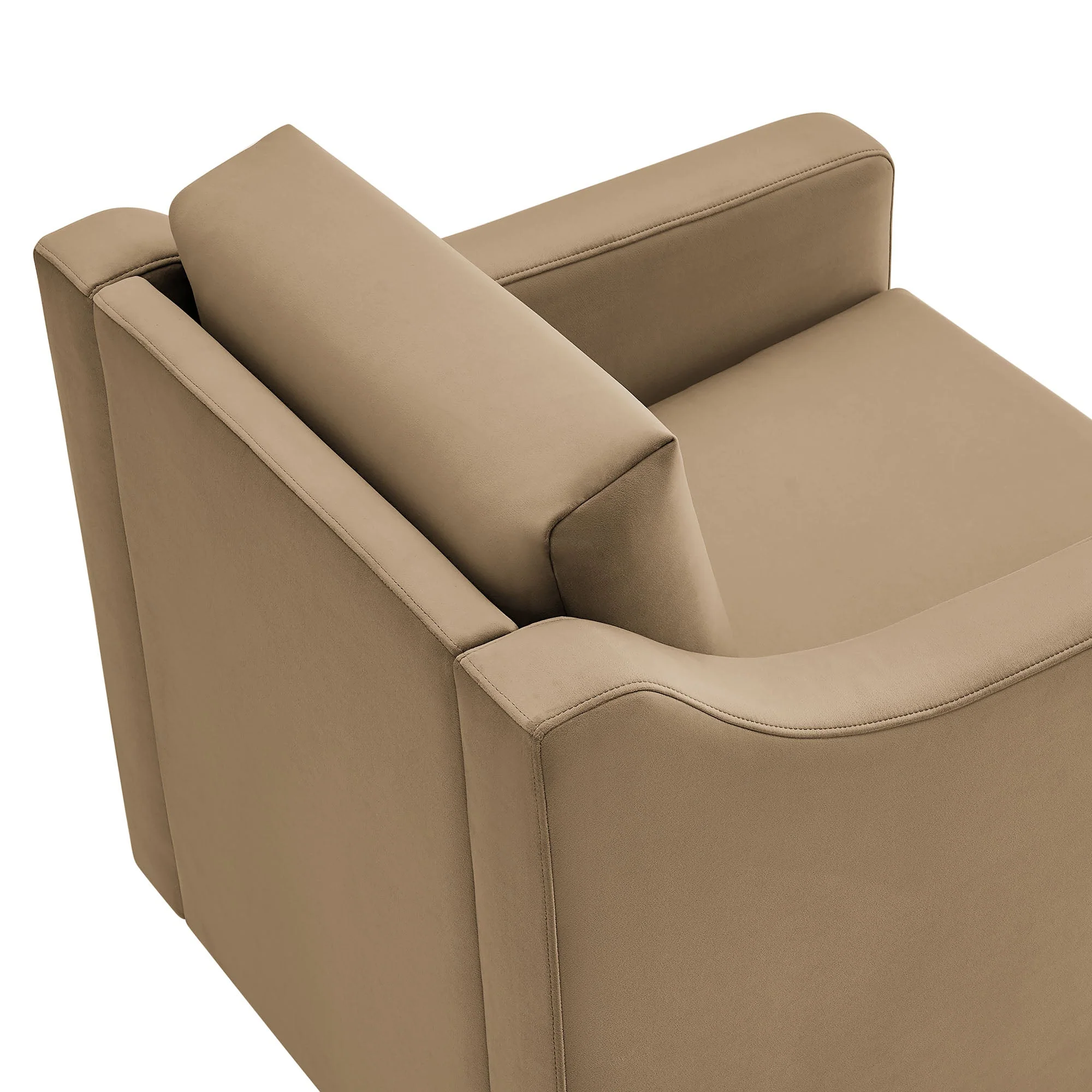 32 Inch Performance Velvet Swivel Armchair - Image 6
