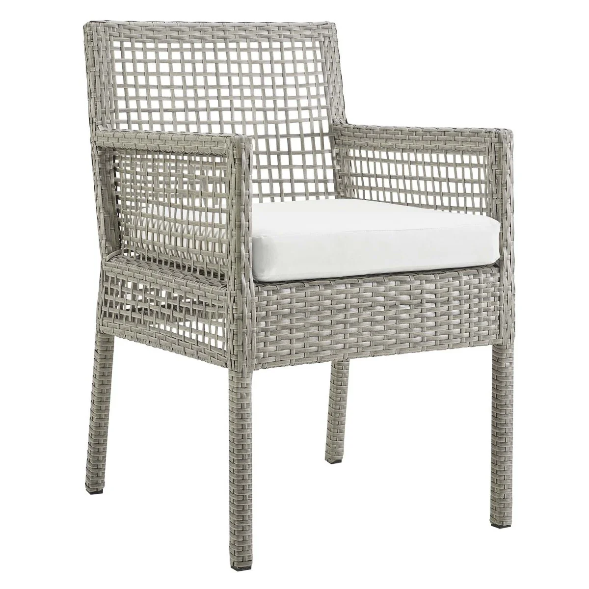 33.5" Wicker Rattan Outdoor Dining Armchair Set of 2 — Comfortable Patio Seating for Entertaining - Image 9