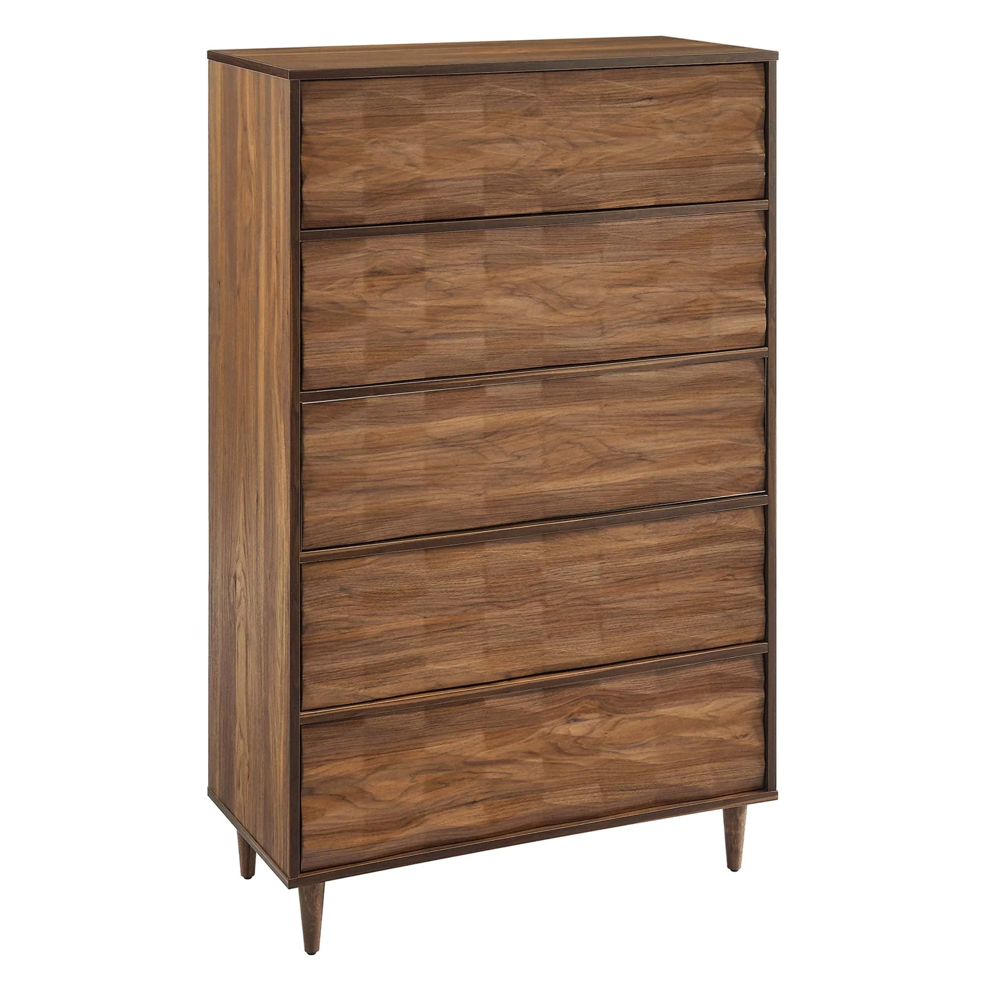 33" Wave Front 5-Drawer Bedroom Chest - Image 10