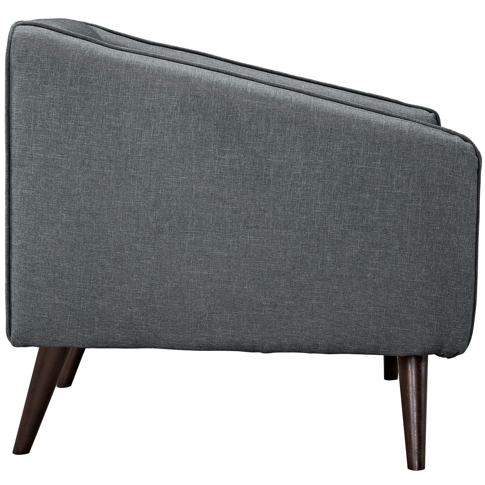 34 Inch Slide Mid-Century Modern Upholstered Fabric Armchair Set of 2 - Image 3