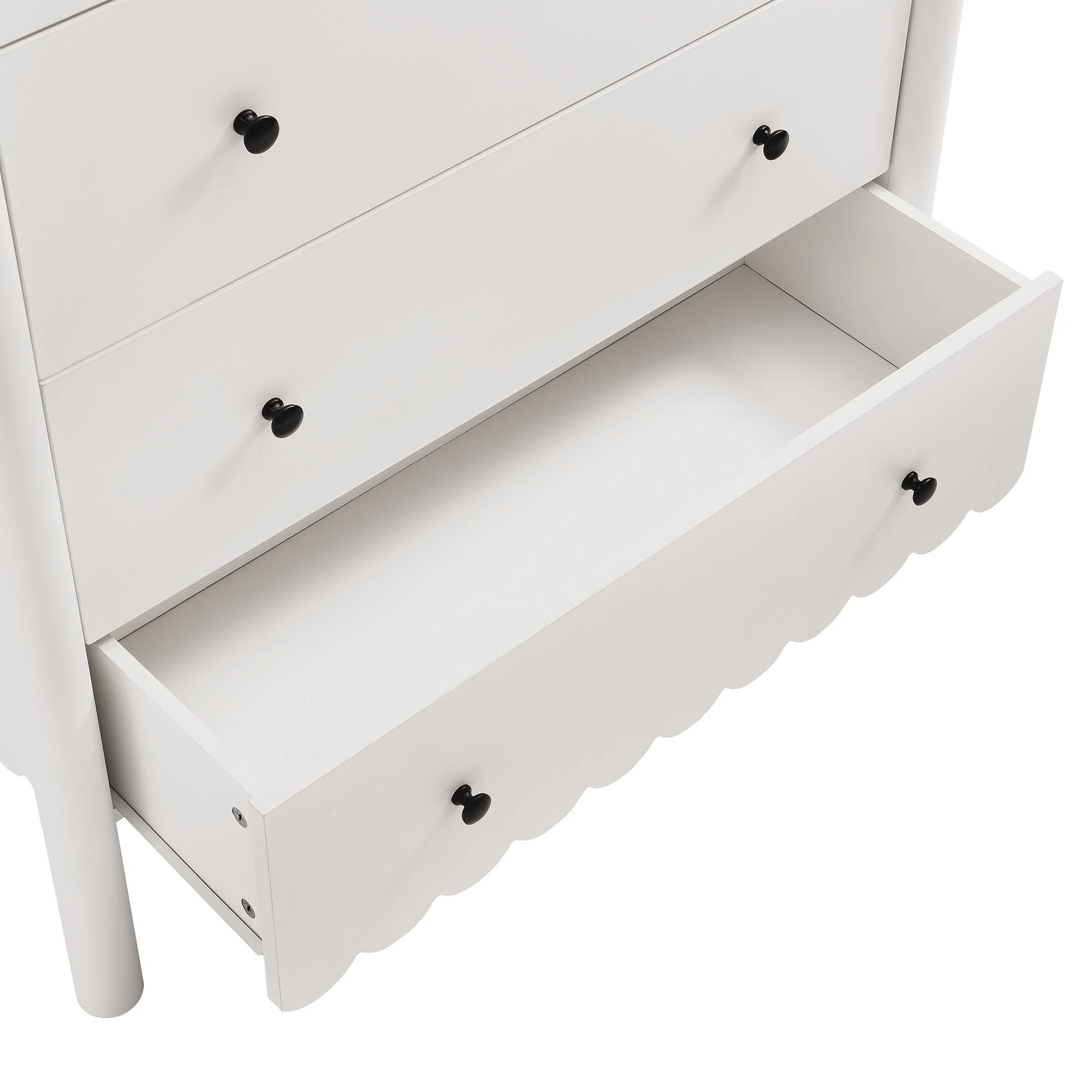 34" Scalloped 5-Drawer Bedroom Chest - Image 23