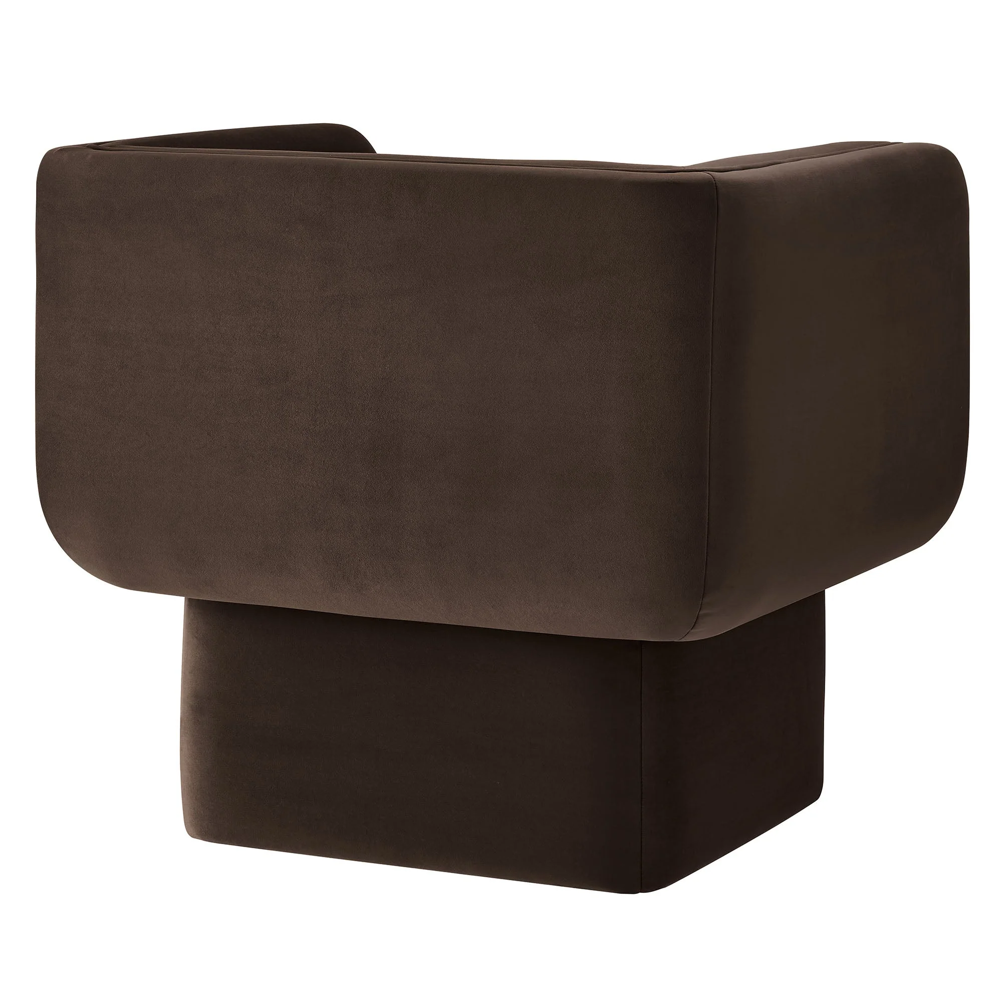 35 Inch Square Performance Velvet Accent Armchair - Image 19