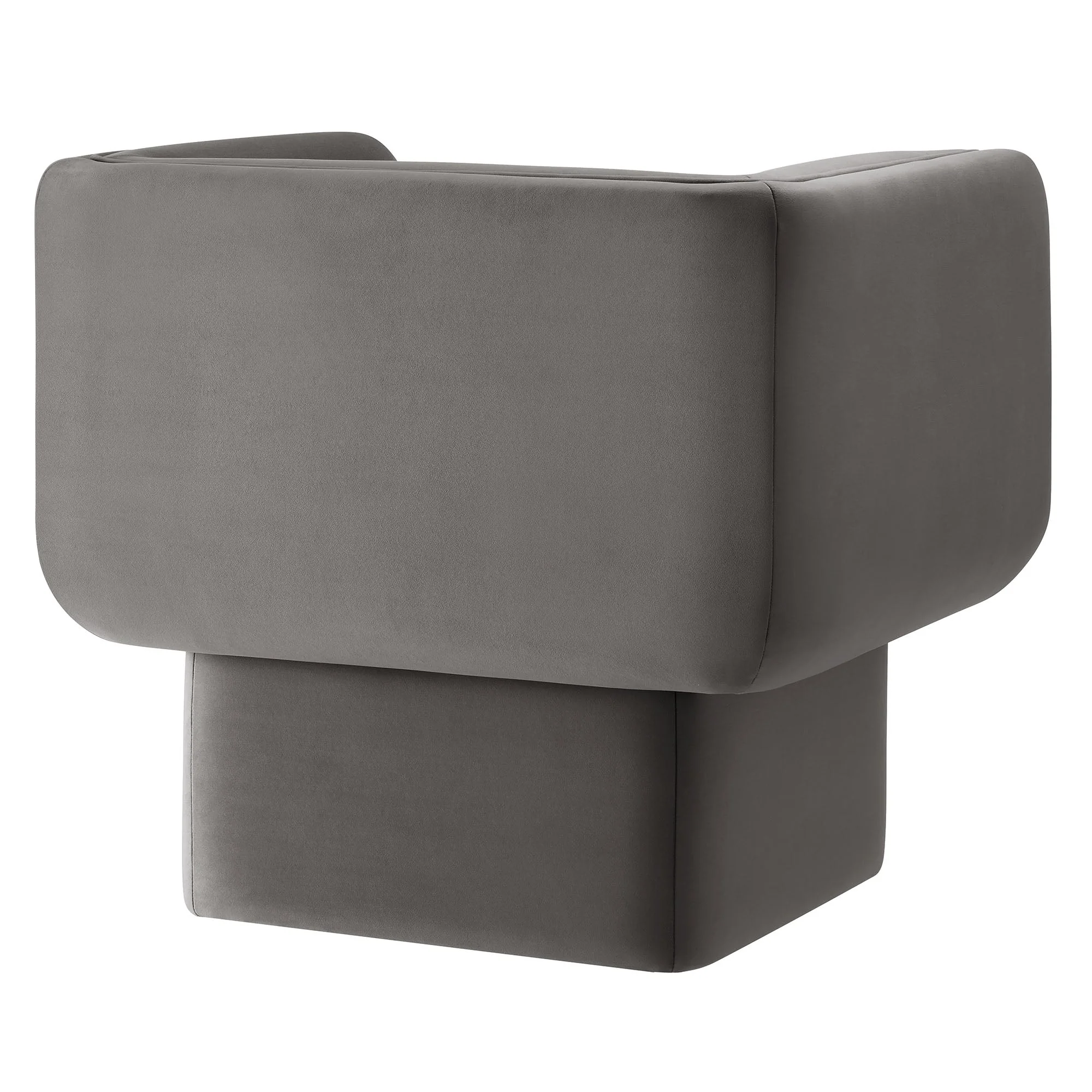 35 Inch Square Performance Velvet Accent Armchair - Image 26