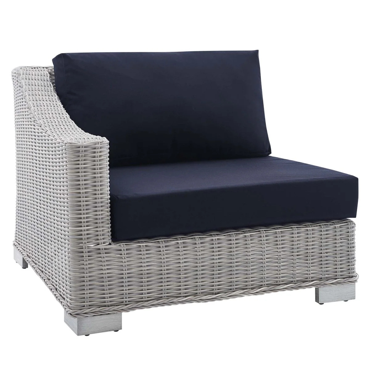 35" Wicker Outdoor Chair with Sunbrella Cushions, Patio Seating for Outdoor Spaces