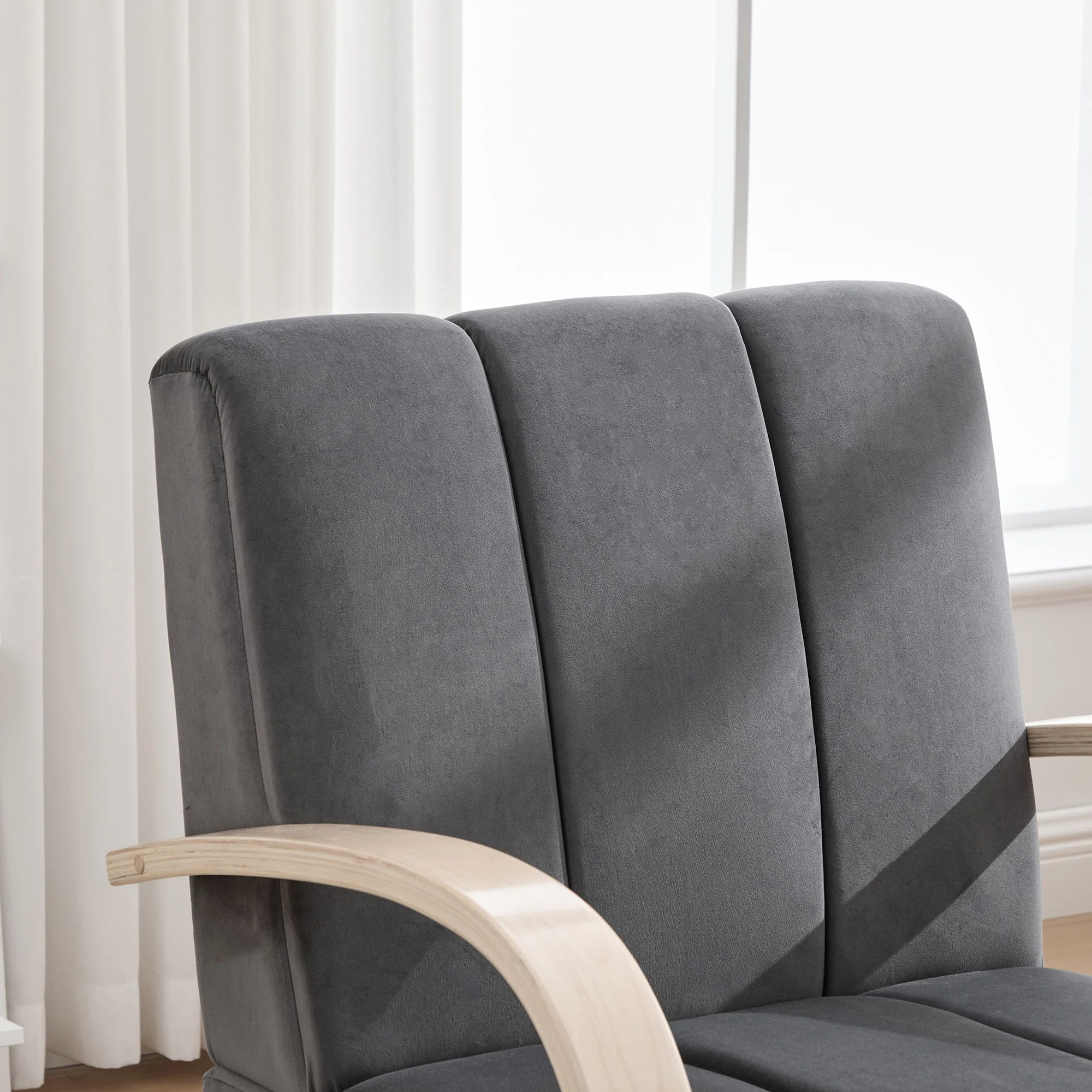360° Swivel Accent Chair With Armrests - Image 3