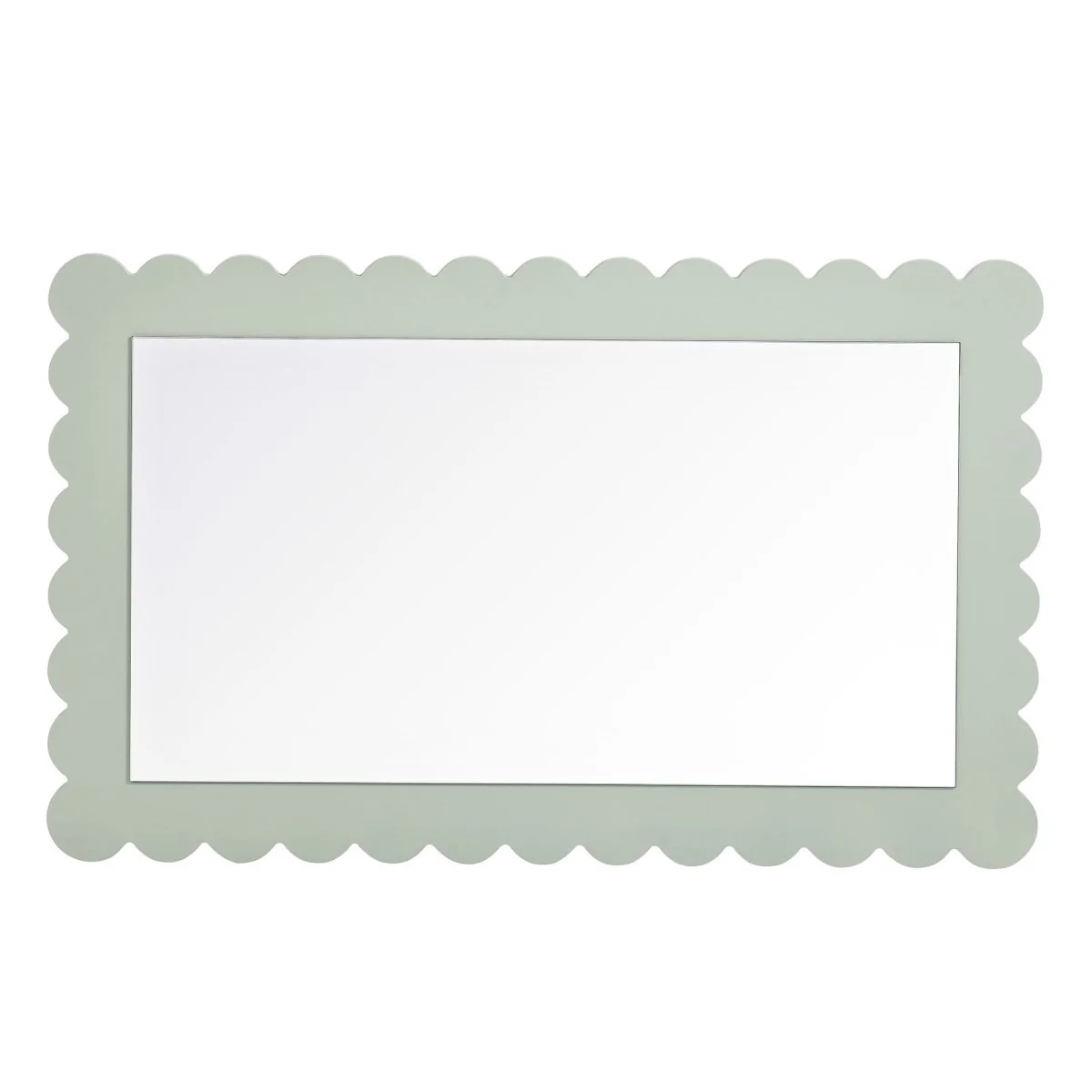 36x22" Scalloped Rectangle Wall Mirror — Decorative Scalloped Edge Wall Accent Mirror - Image 15