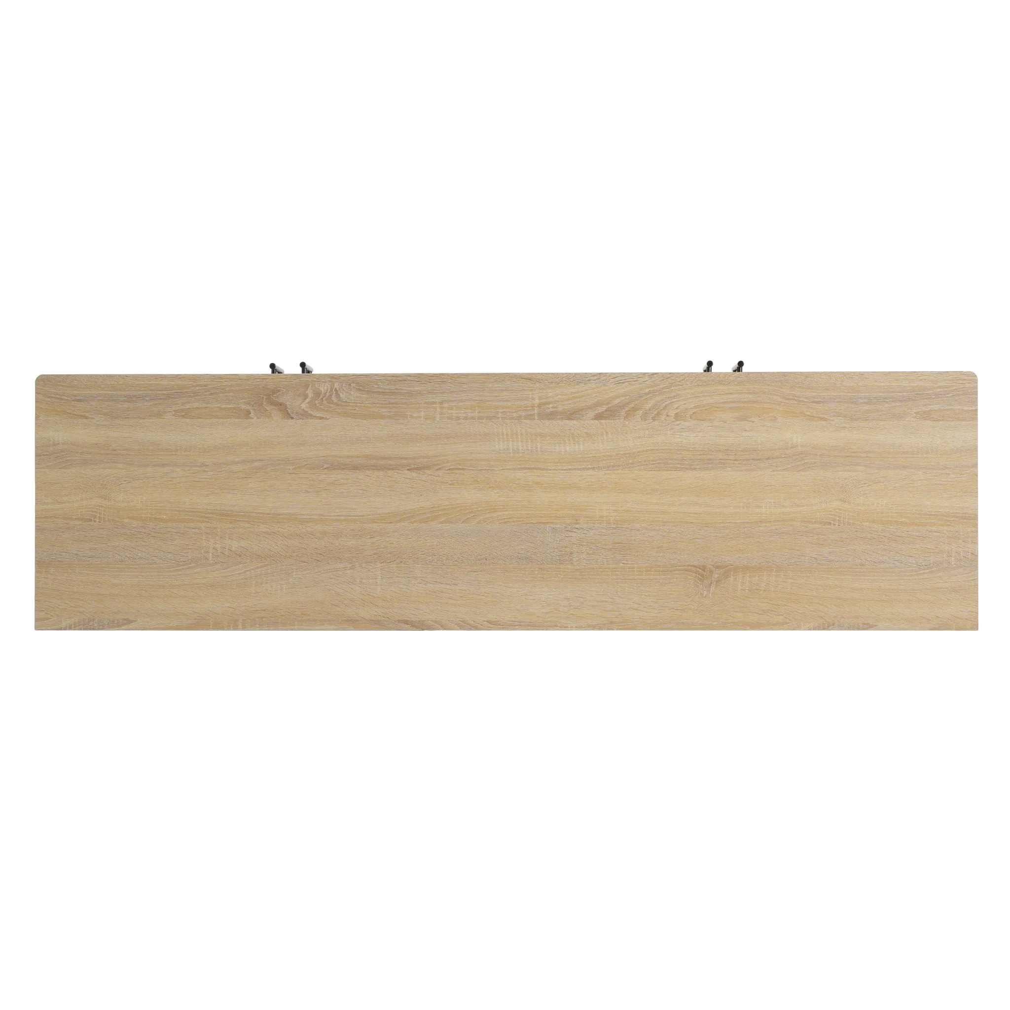 4 Door TV Cabinet, 2 Storage Spaces, Adjustable Shelves - Image 3