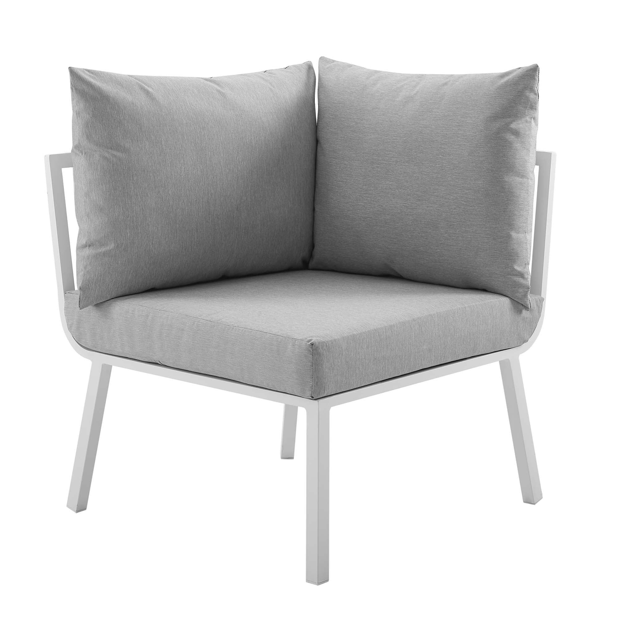 4-Piece Aluminum Outdoor Patio Sectional Sofa Set with Cushions, Modular Seating - Image 18