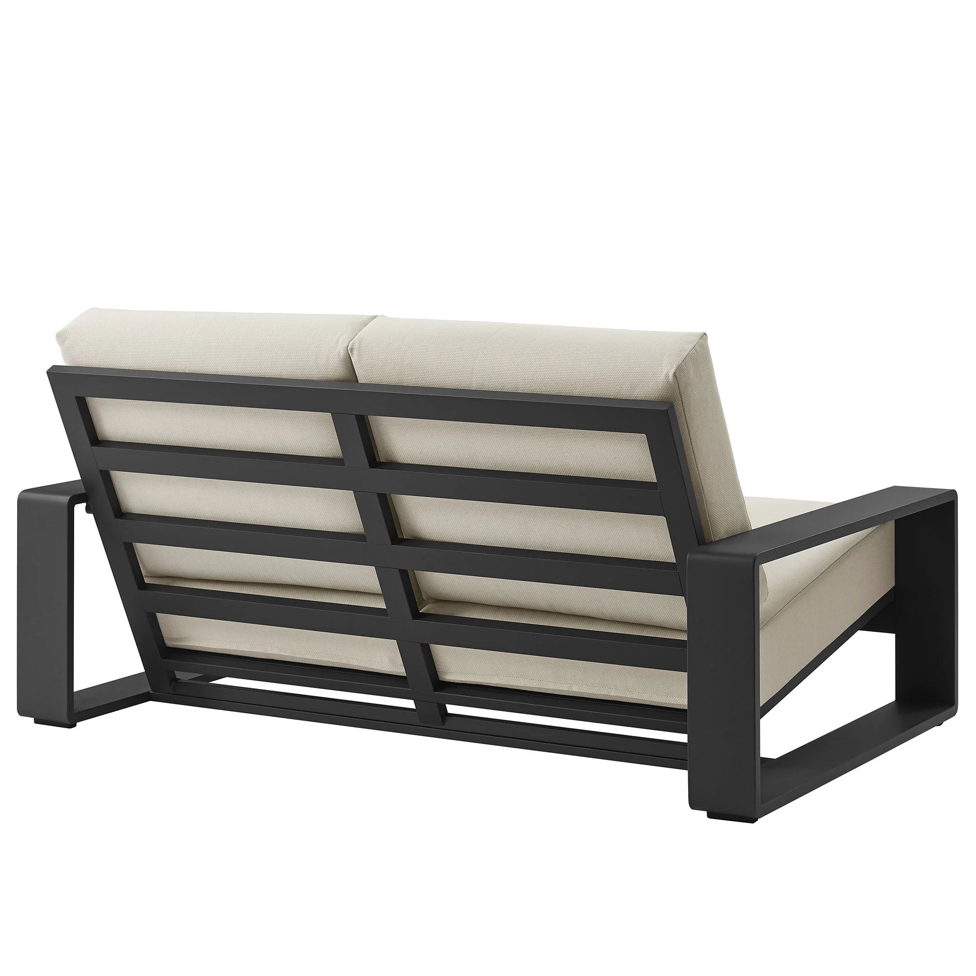 4-Piece Aluminum Patio Conversation Set for Outdoor Use - Compact Cozy Seating - Image 25