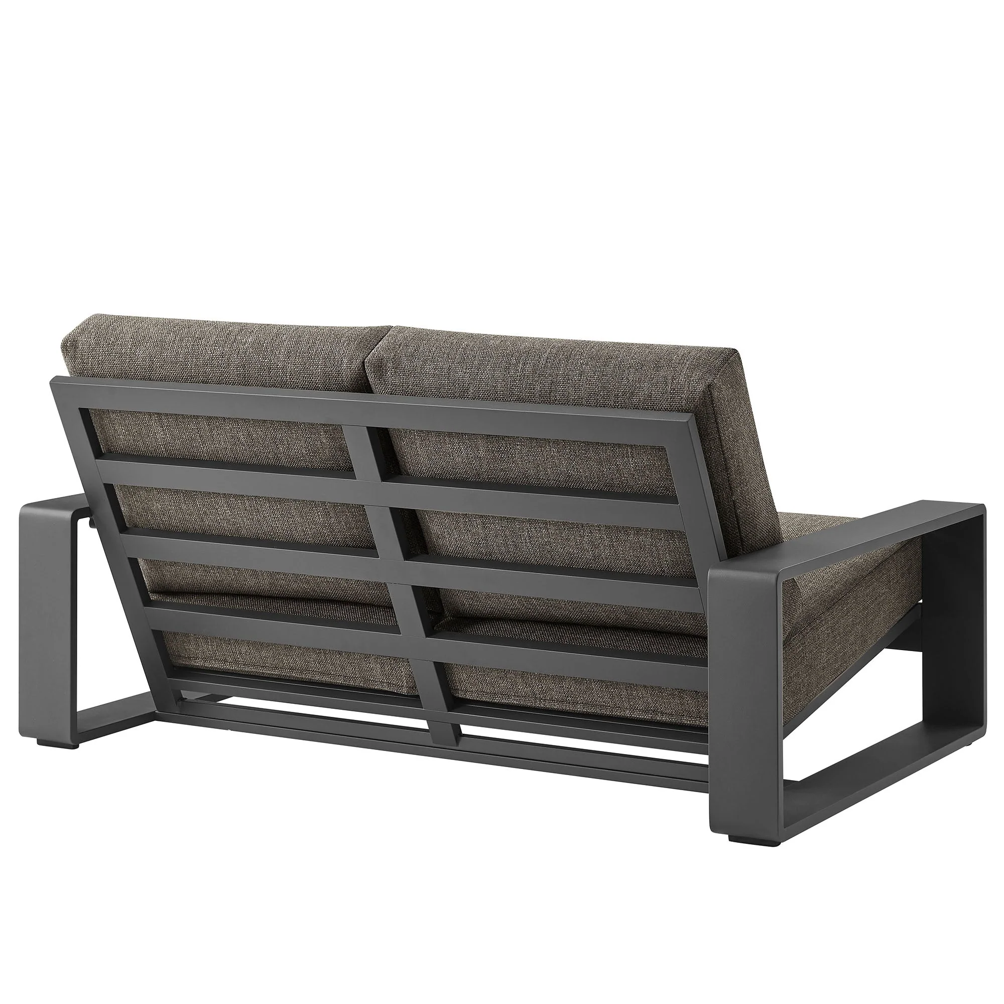 4-Piece Aluminum Patio Conversation Set for Outdoor Use - Compact Cozy Seating - Image 7