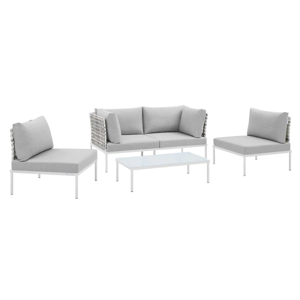 4-Piece Outdoor Patio Aluminum Seating Set