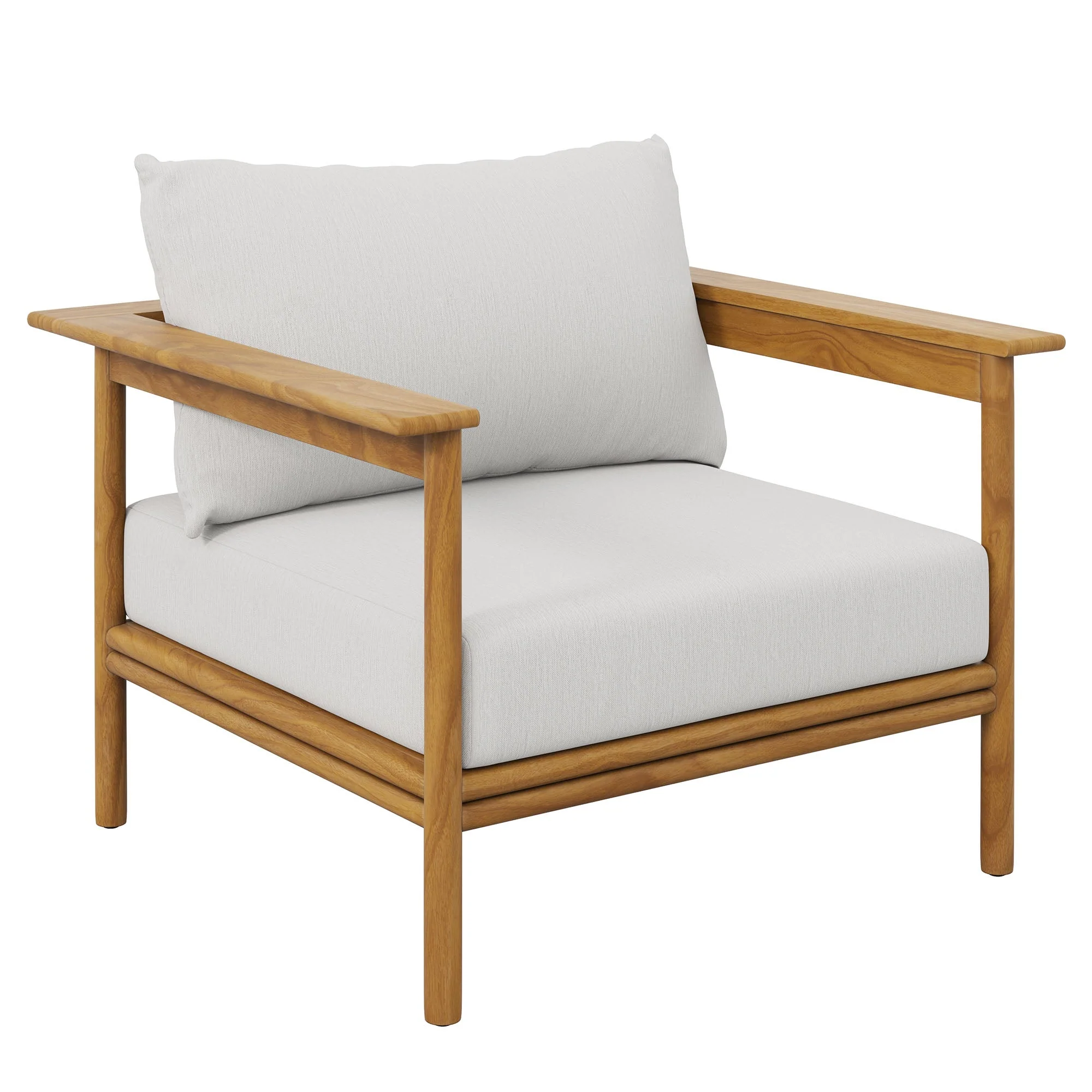 4-Piece Outdoor Teak Wood Furniture Set for Patio, Deck and Garden Seating - Image 19