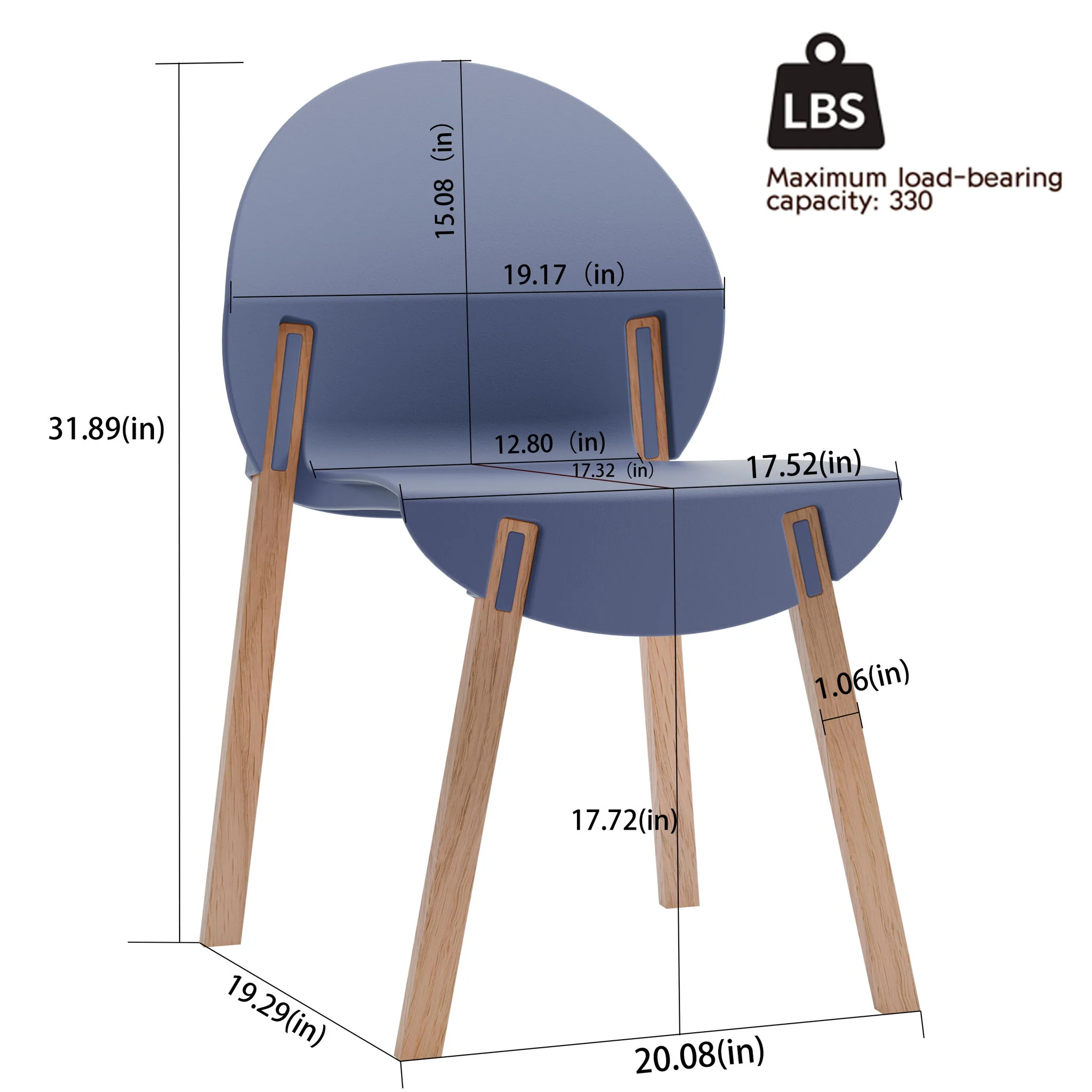 4 Piece Set Of Single Chairs With A Folding Square Table - Image 17