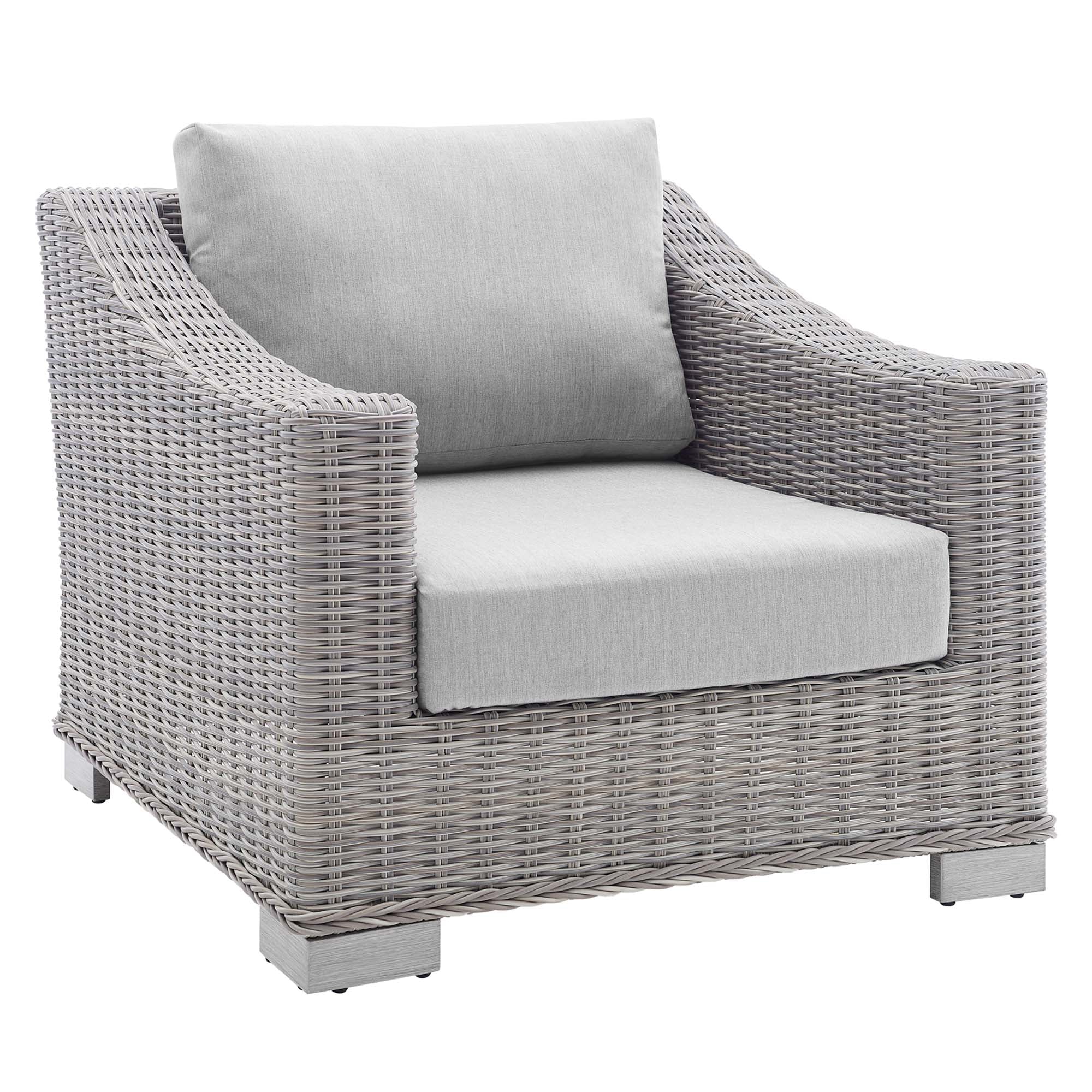 4-Piece Wicker Patio Furniture Set with Sunbrella Cushions for Outdoor Living - Image 36