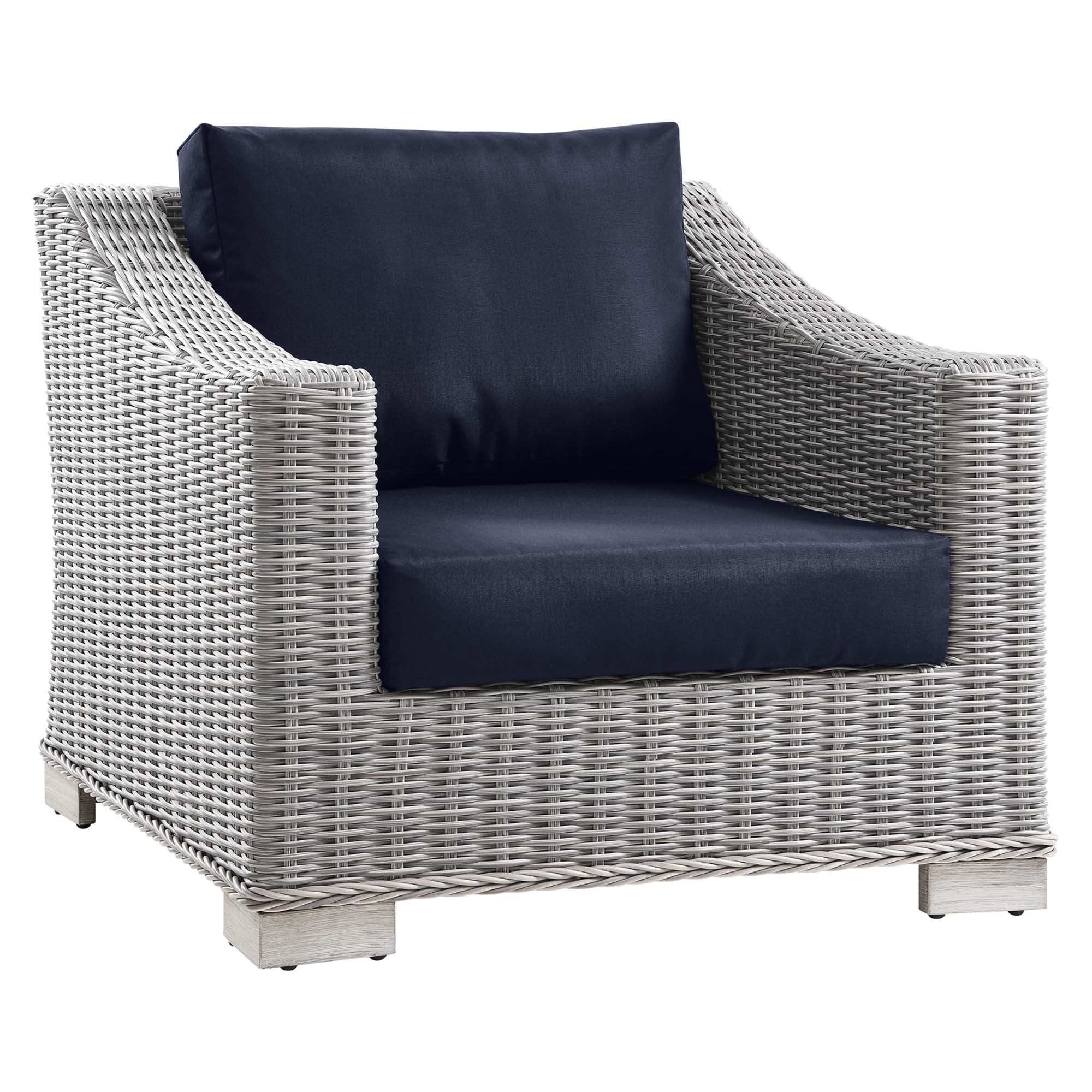 4-Piece Wicker Rattan Outdoor Patio Furniture Set with Cushions for Patio & Garden - Image 23