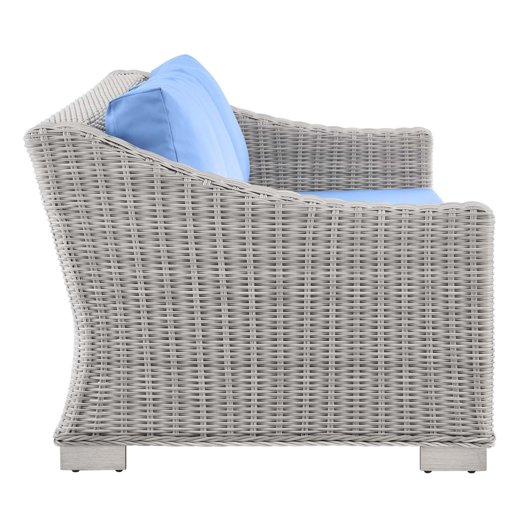 4-Piece Wicker Rattan Outdoor Patio Furniture Set with Cushions for Patio & Garden - Image 41