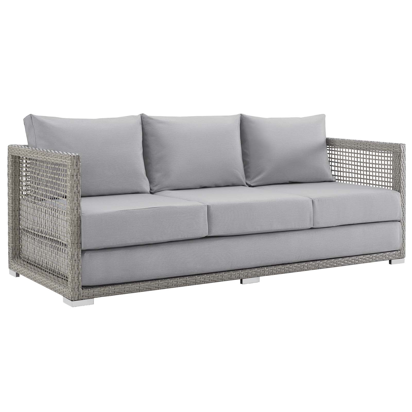 4-Piece Wicker Rattan Outdoor Patio Set for Garden, Deck and Balcony Seating - Image 26