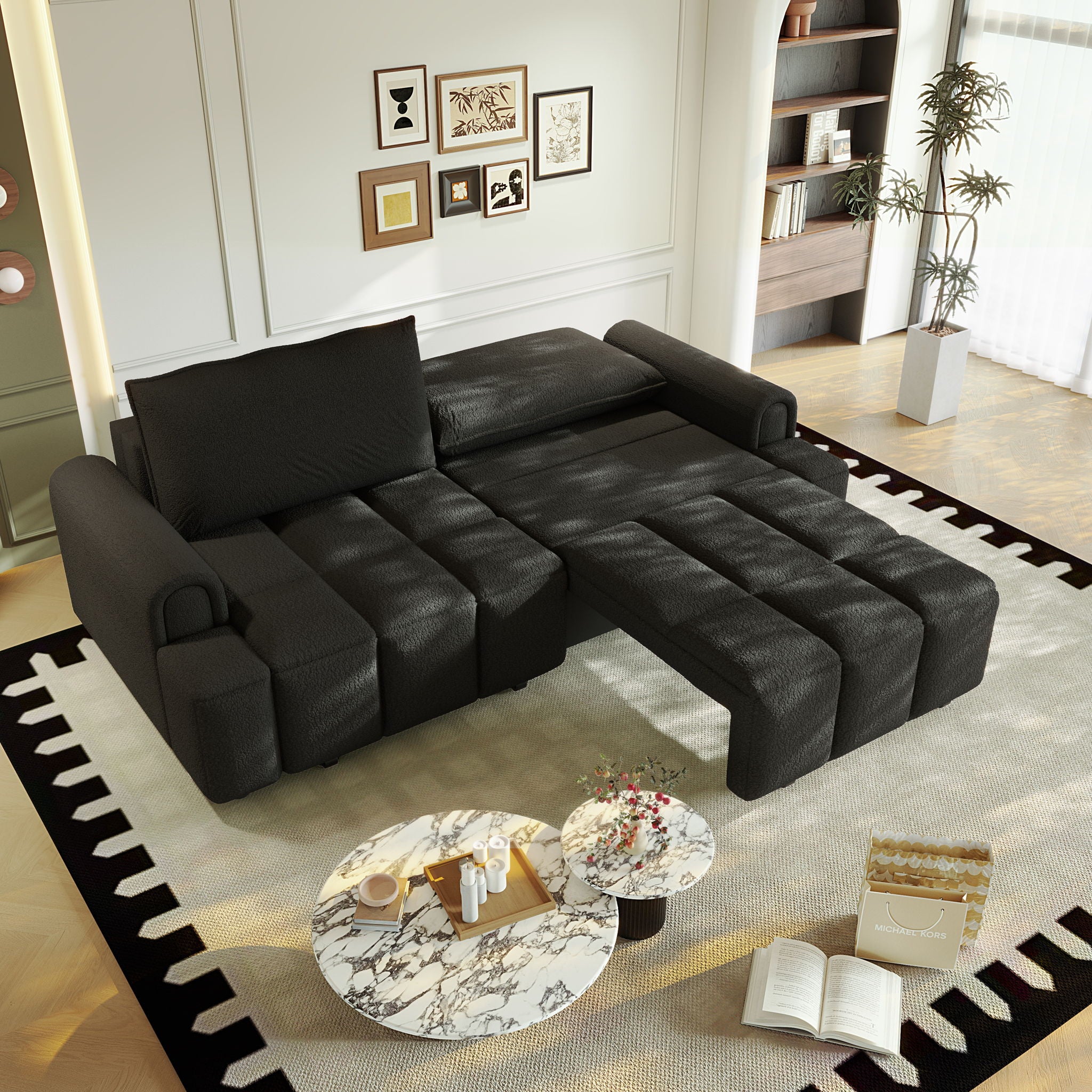 4 Seater Modern Couch With Seats Storage - Image 15