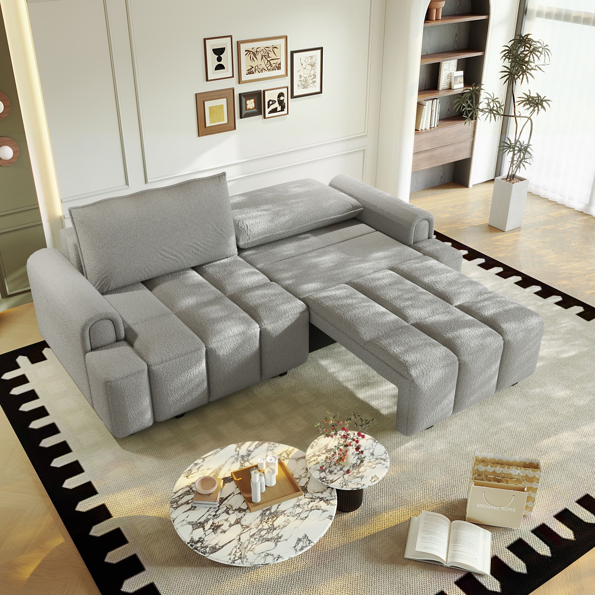 4 Seater Modern Couch With Seats Storage - Image 18