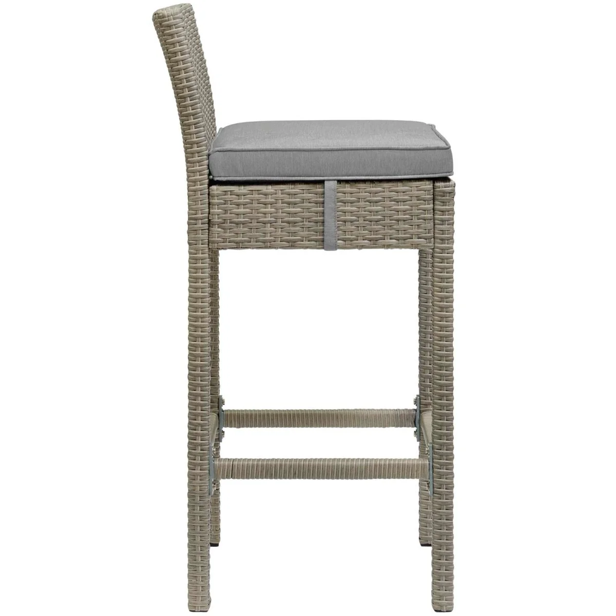 40" All-Weather Wicker Rattan Outdoor Bar Stool for Patio, Deck and Bar Seating - Image 23