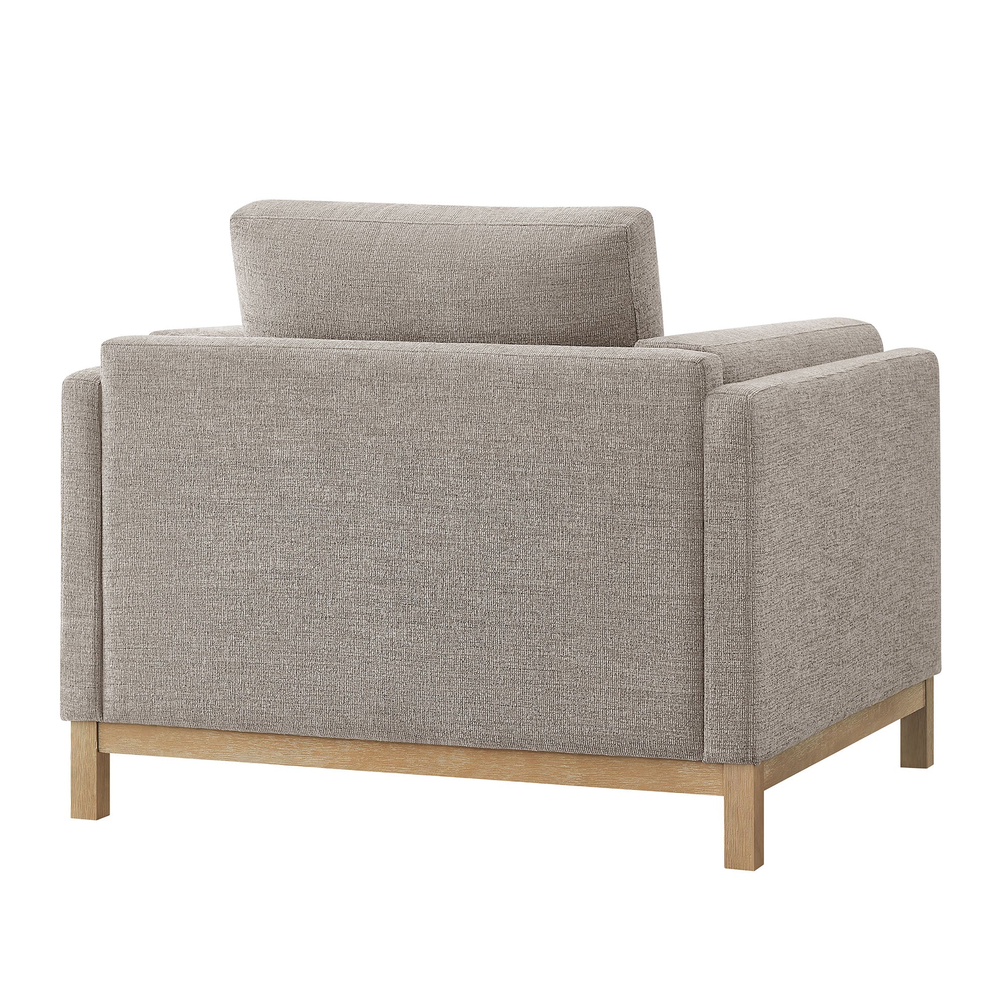 40 Inch Mélange Chenille Fabric Armchair with Kiln-Dried Wood Frame - Image 12
