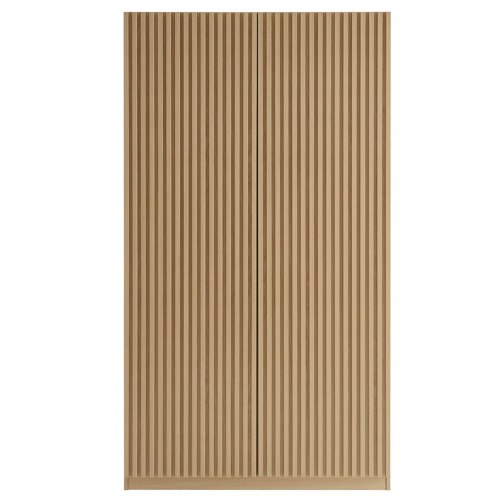 40" Slatted 2-Door Freestanding Wardrobe Closet - Image 18