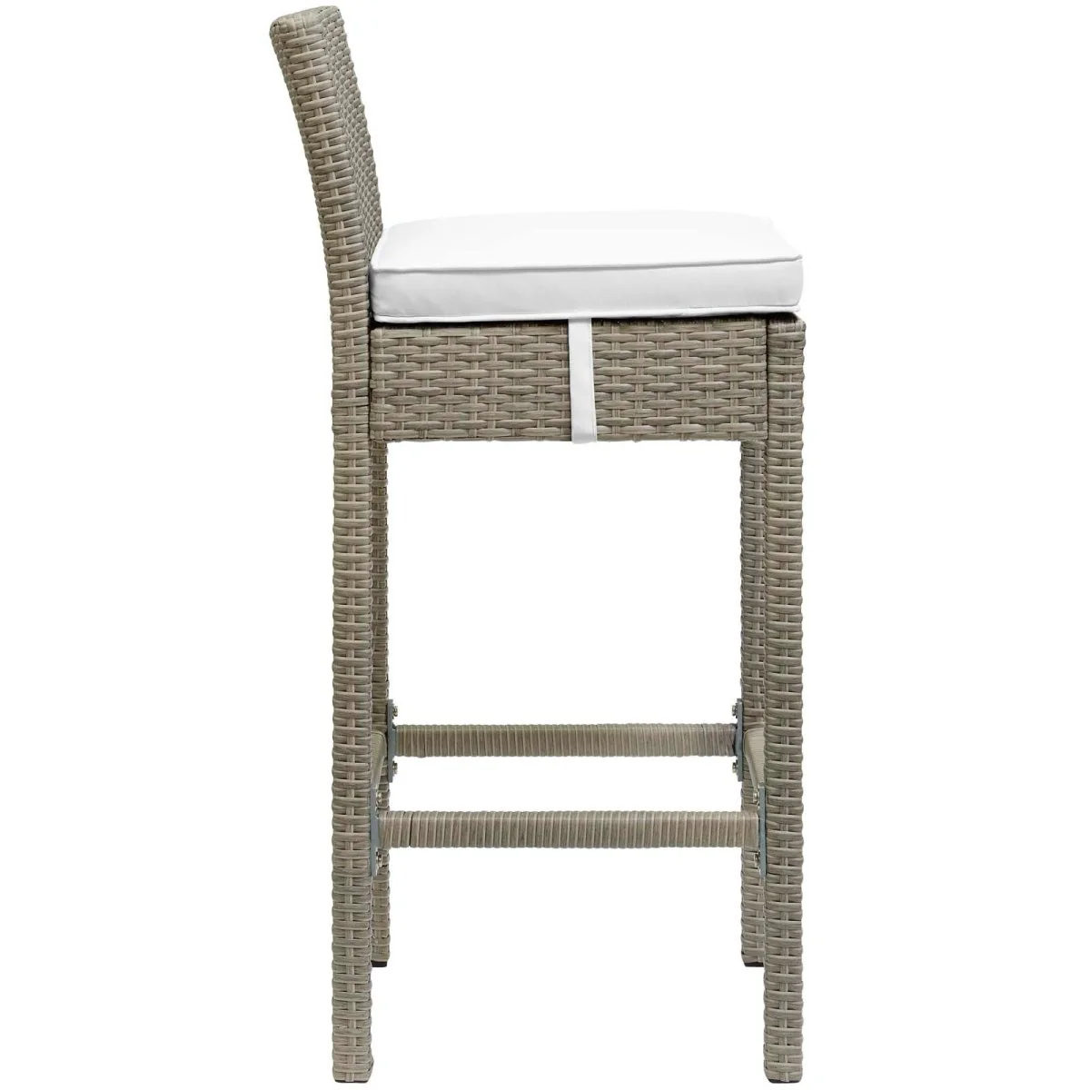 40" Wicker Rattan Outdoor Bar Stool Collection - Durable Weather-Resistant Patio Seating - Image 43