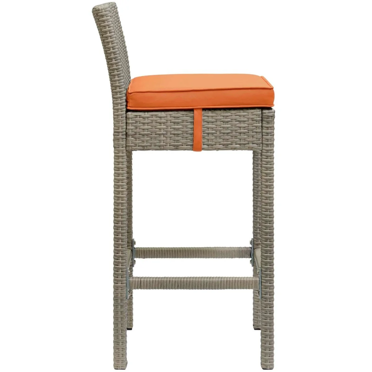 40" Wicker Rattan Outdoor Bar Stool Set - Weather-Resistant Patio Counter Seating - Image 15