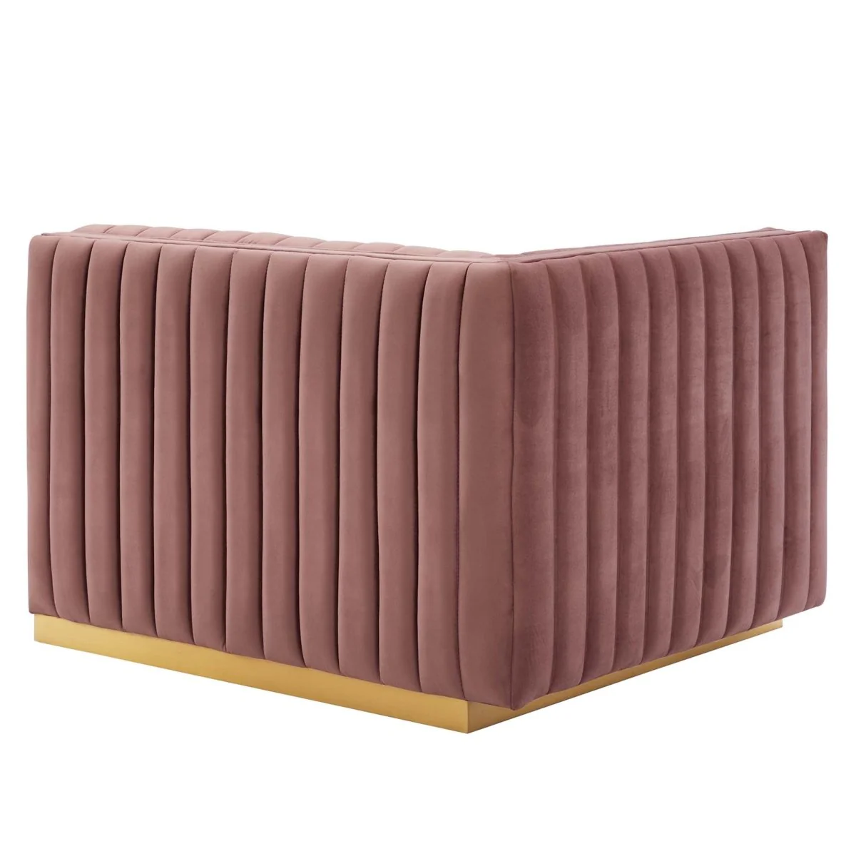41.5 Inch Channel Tufted Performance Velvet Left-Arm Chair - Image 9