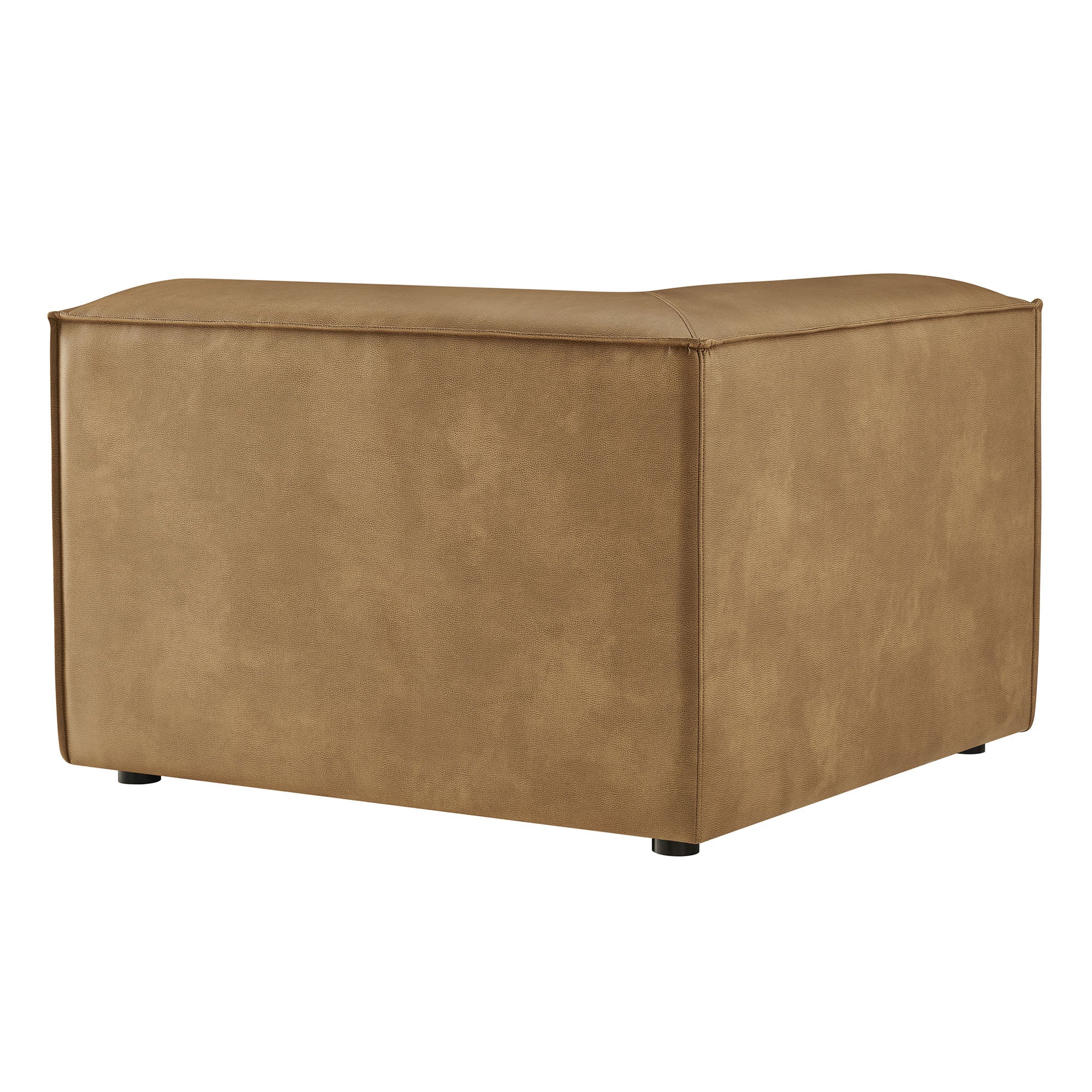 41 Inch Vegan Leather Corner Modular Sectional Armchair - Image 5
