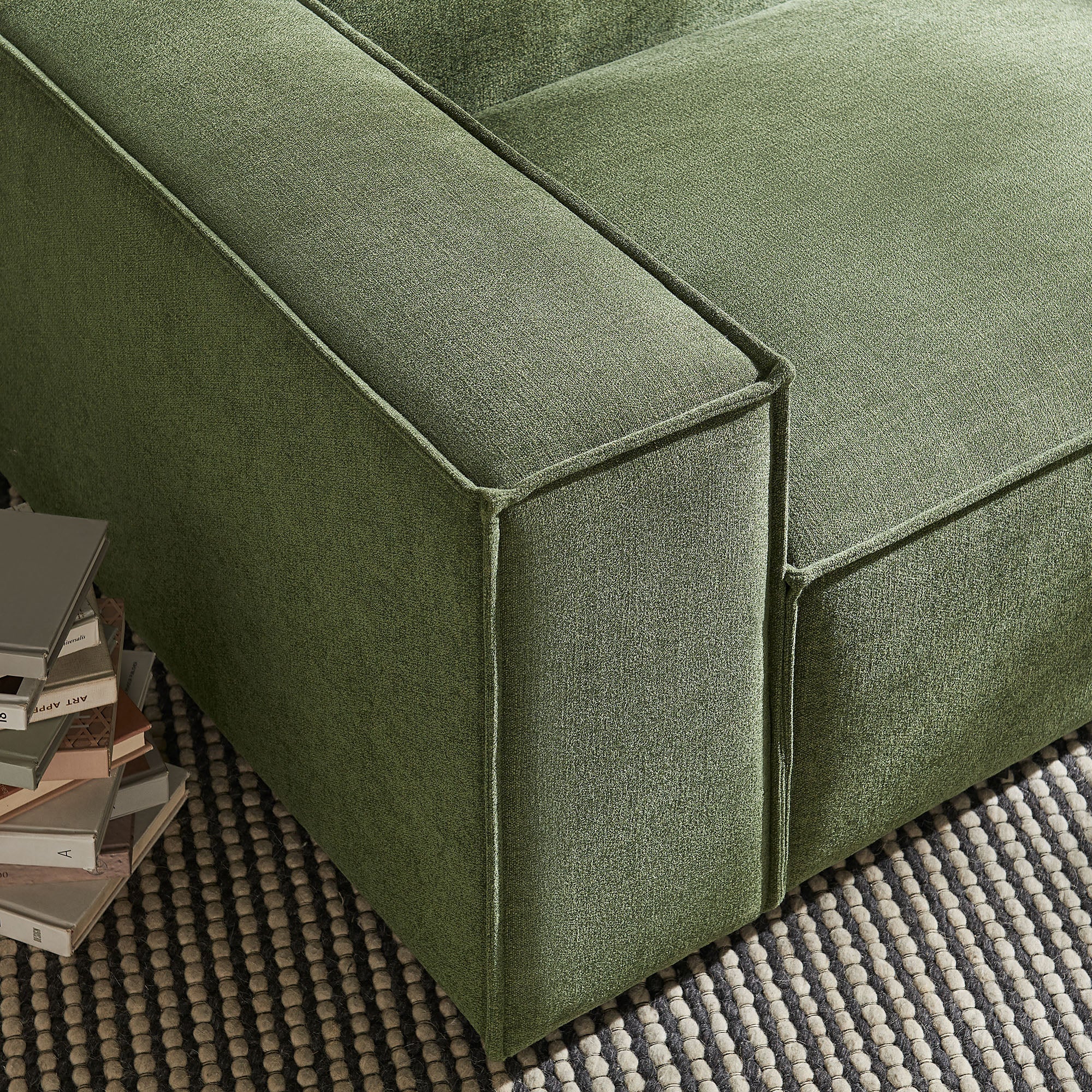 42 Inch Performance Fabric Left-Facing Modular Sectional Armchair - Image 18