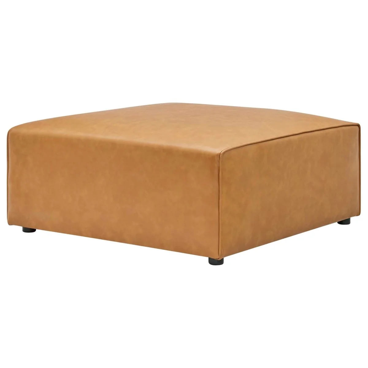 43.5 Inch Vegan Leather 8-Piece Sectional Sofa Set in Tan - Image 6