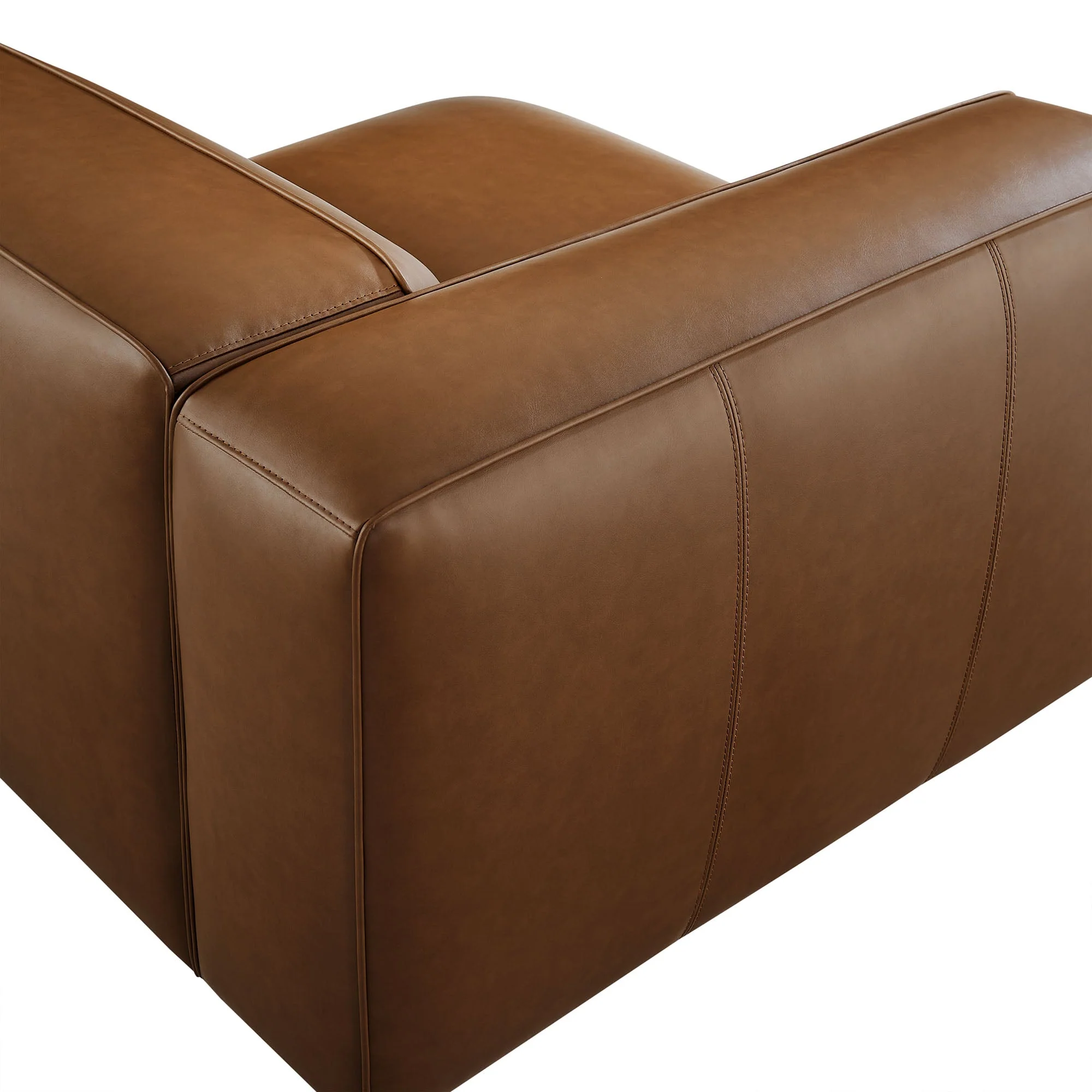 43 Inch Vegan Leather Left-Facing Modular Armchair - Image 14