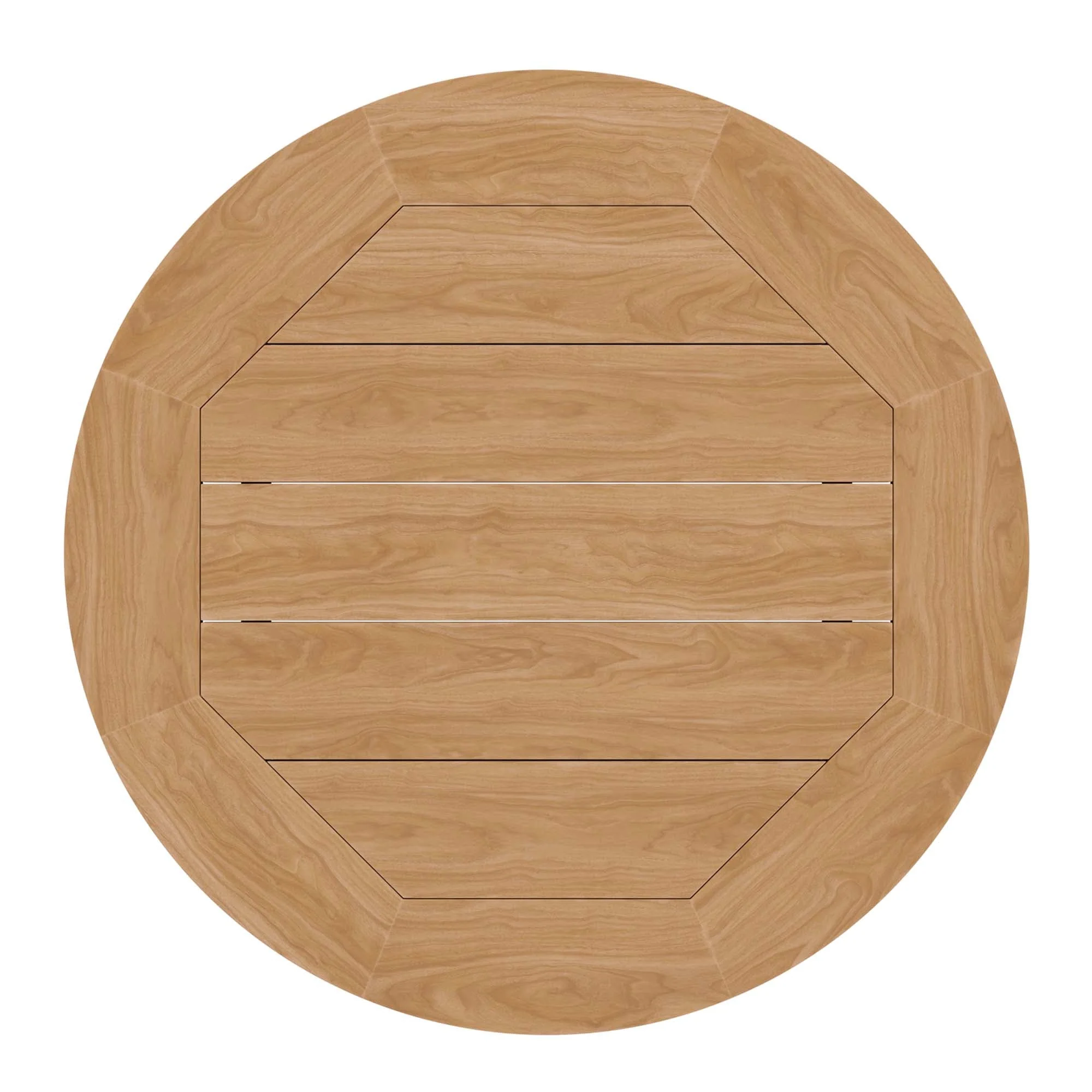 44" Natural Teak Wood Outdoor Patio Coffee Table - Image 6
