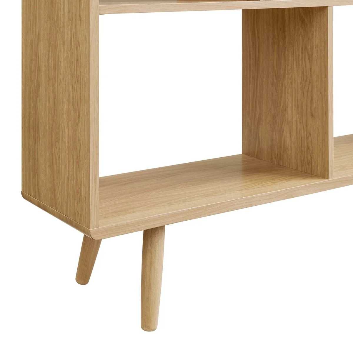 45 Inch Transmit Wood Grain Bookcase with 7 Open Shelves - Image 22