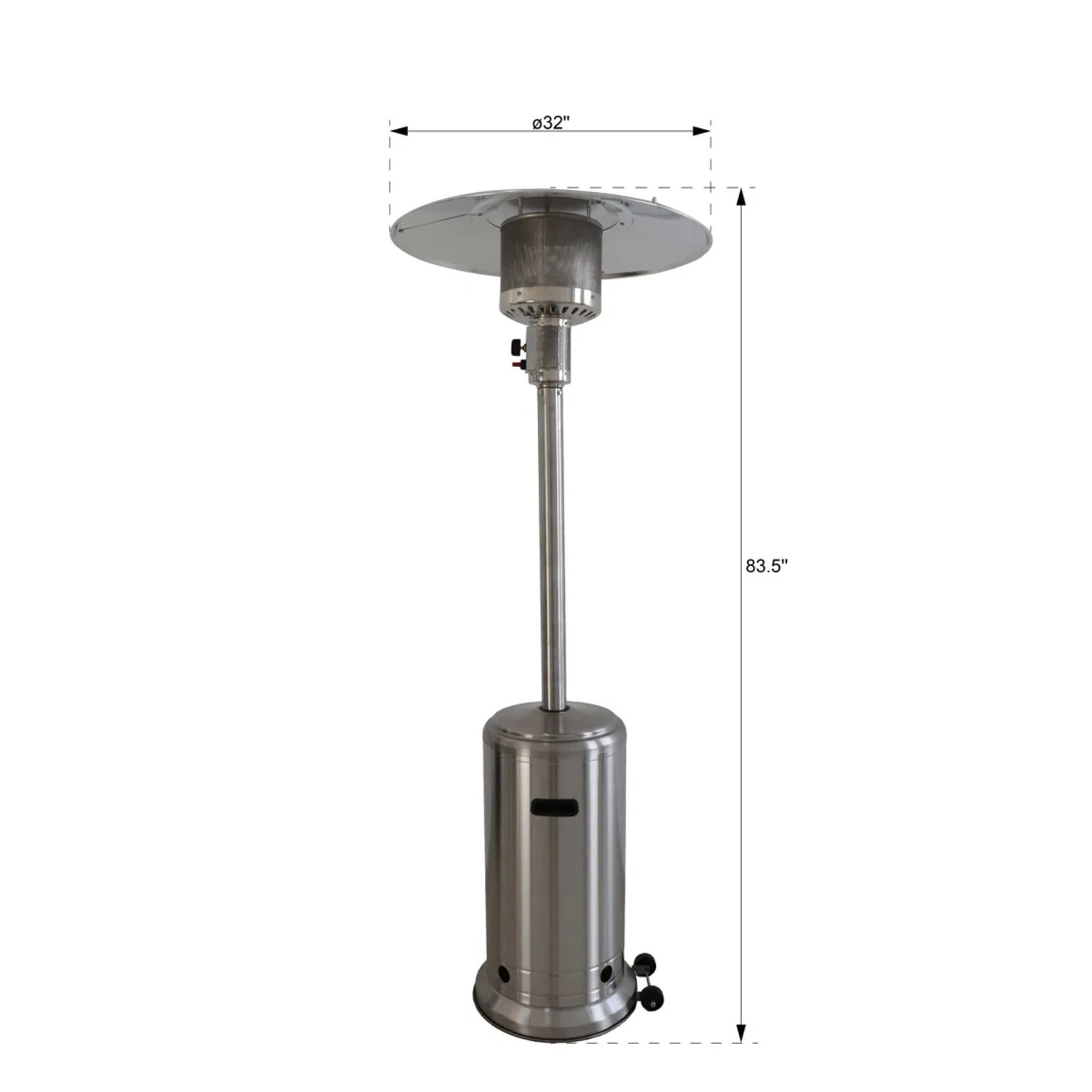 46, 000 Btu Standing Patio Heater - Image 4